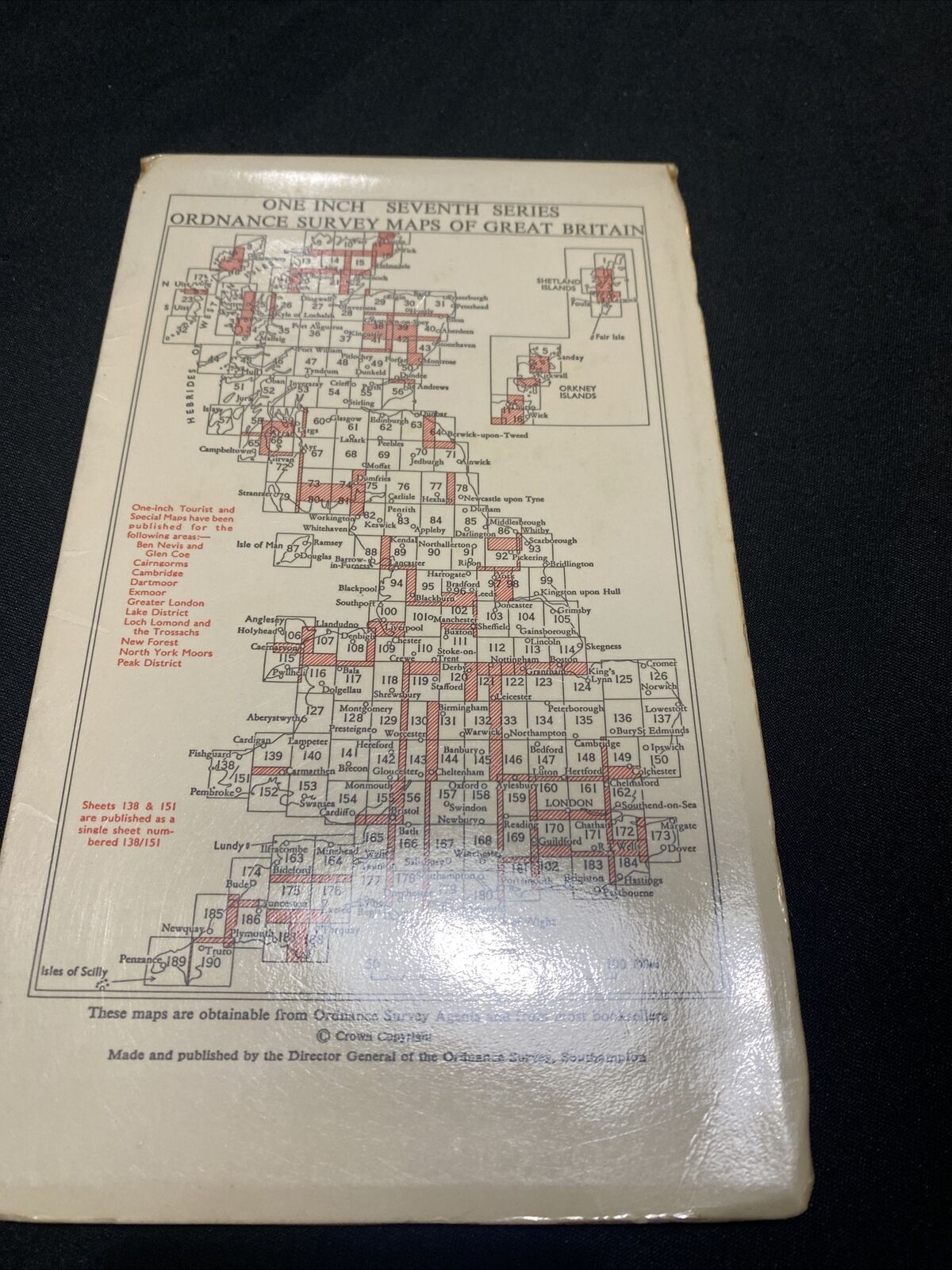 MAP - Ordnance Survey 1 inch 7th Series 1968 - Gloucester & Malvern #143 (8677