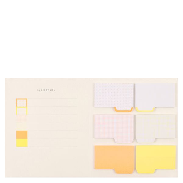 Colour coded sticky notes A5 booklet - assists with revision - (5590)