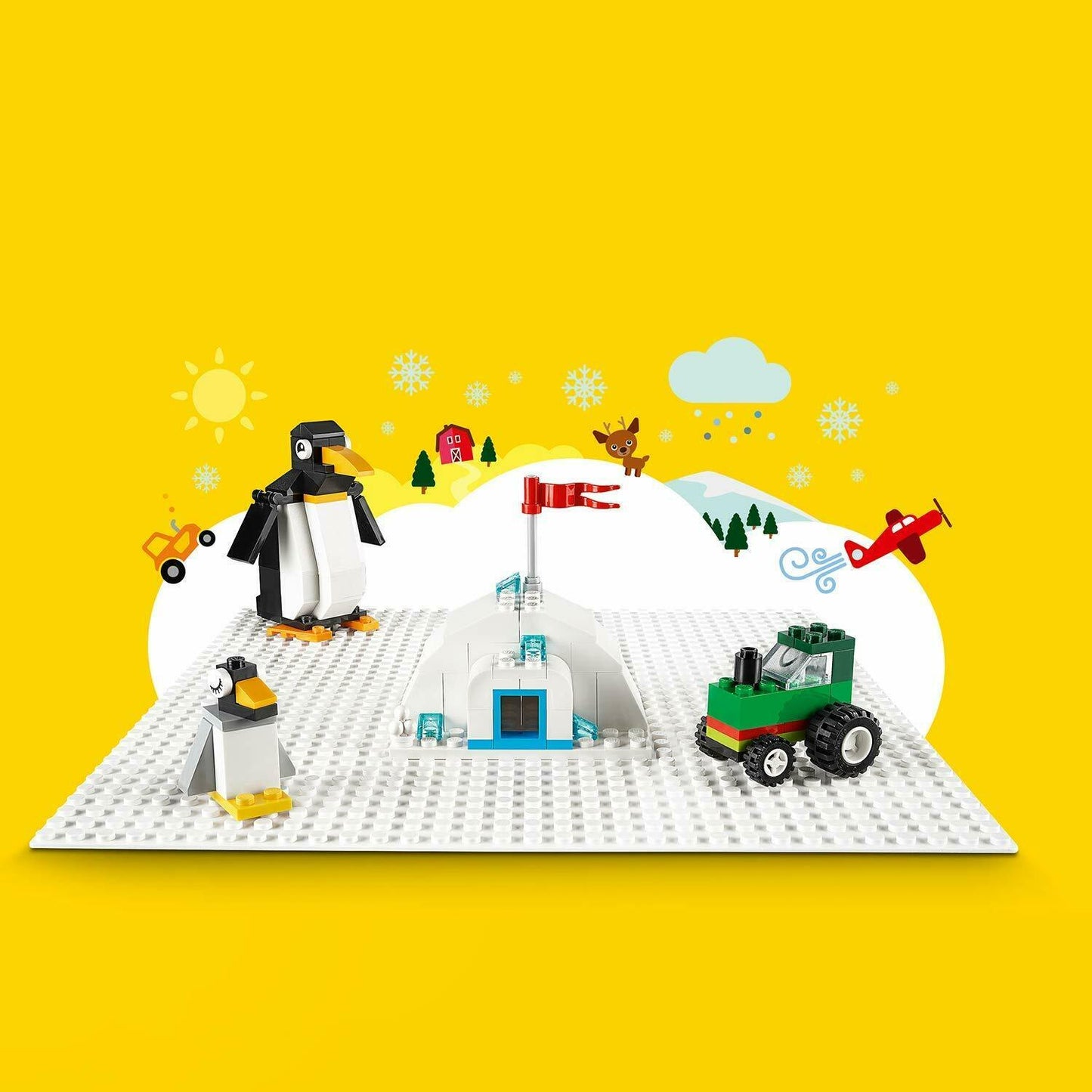 LEGO Creator - White Baseplate - Age 4+ - 11026