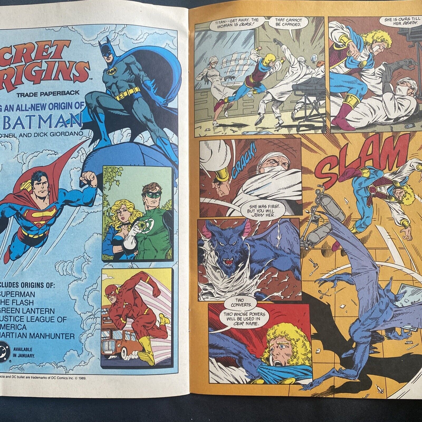 COMIC - DC Comics Tales of The NEW TITANS - Feb 1990 - WOLFMAN - (8816)