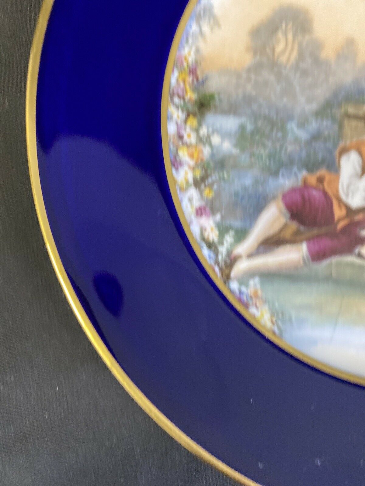 Limoges - Porcelains of Limoges Plate marked J DUCHAMP - 8" - (7135)