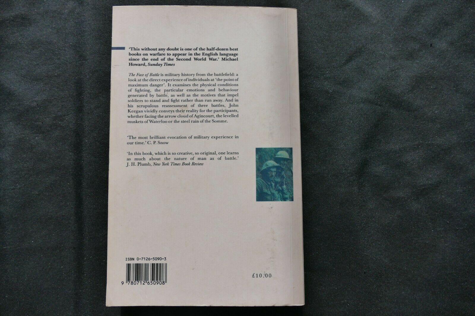 BOOK - THE FACE OF BATTLE - John Keegan (8745)