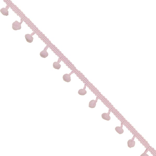 BULK BUY 24 x Ribbon Trim Haberdashery Gift Wrap Lilac Pom Pom Trim 3M
