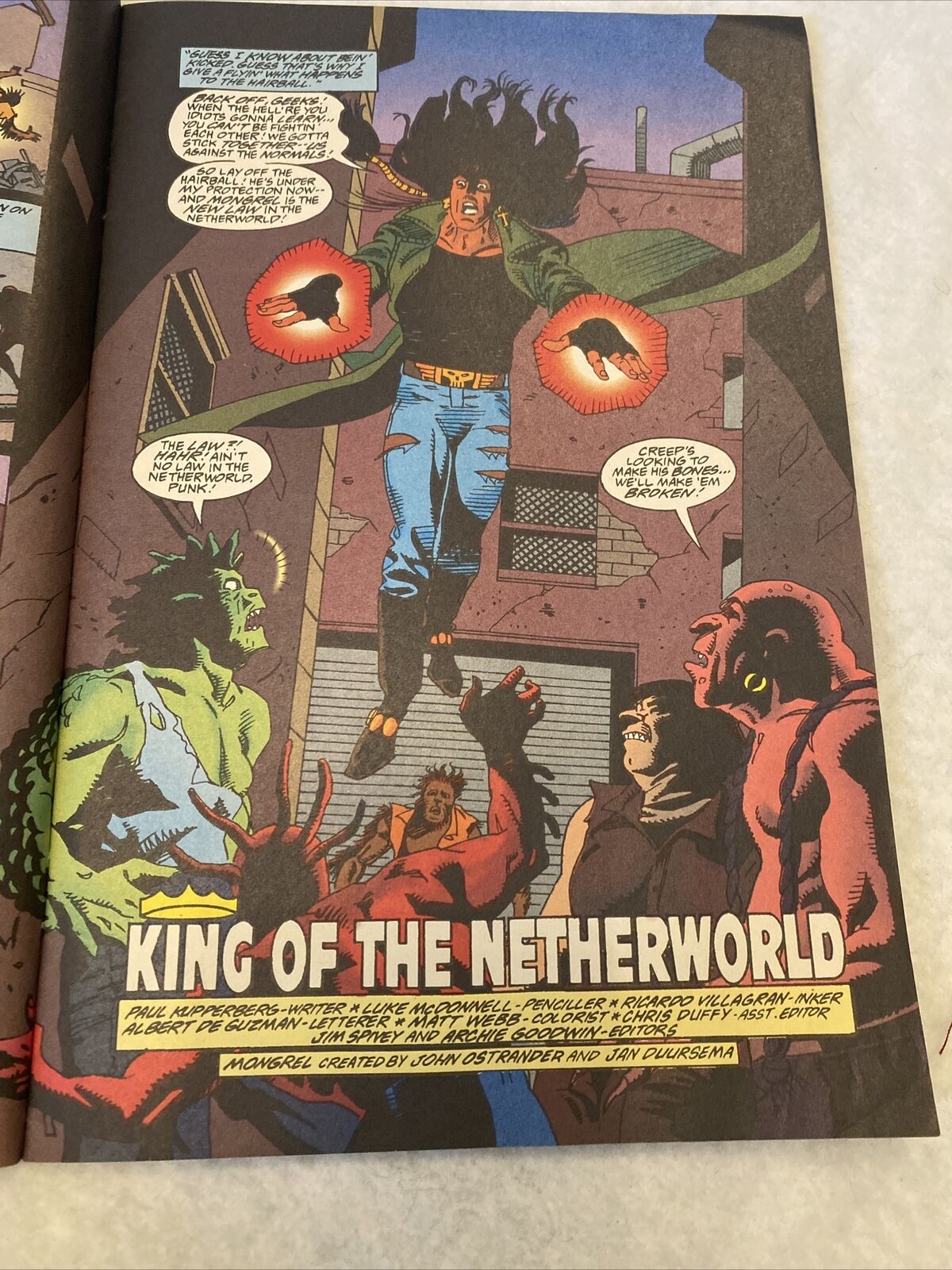 COMIC - DC Comics HAWKMAN Mongrel Rules! - Mar 1994  - New York - (8824)