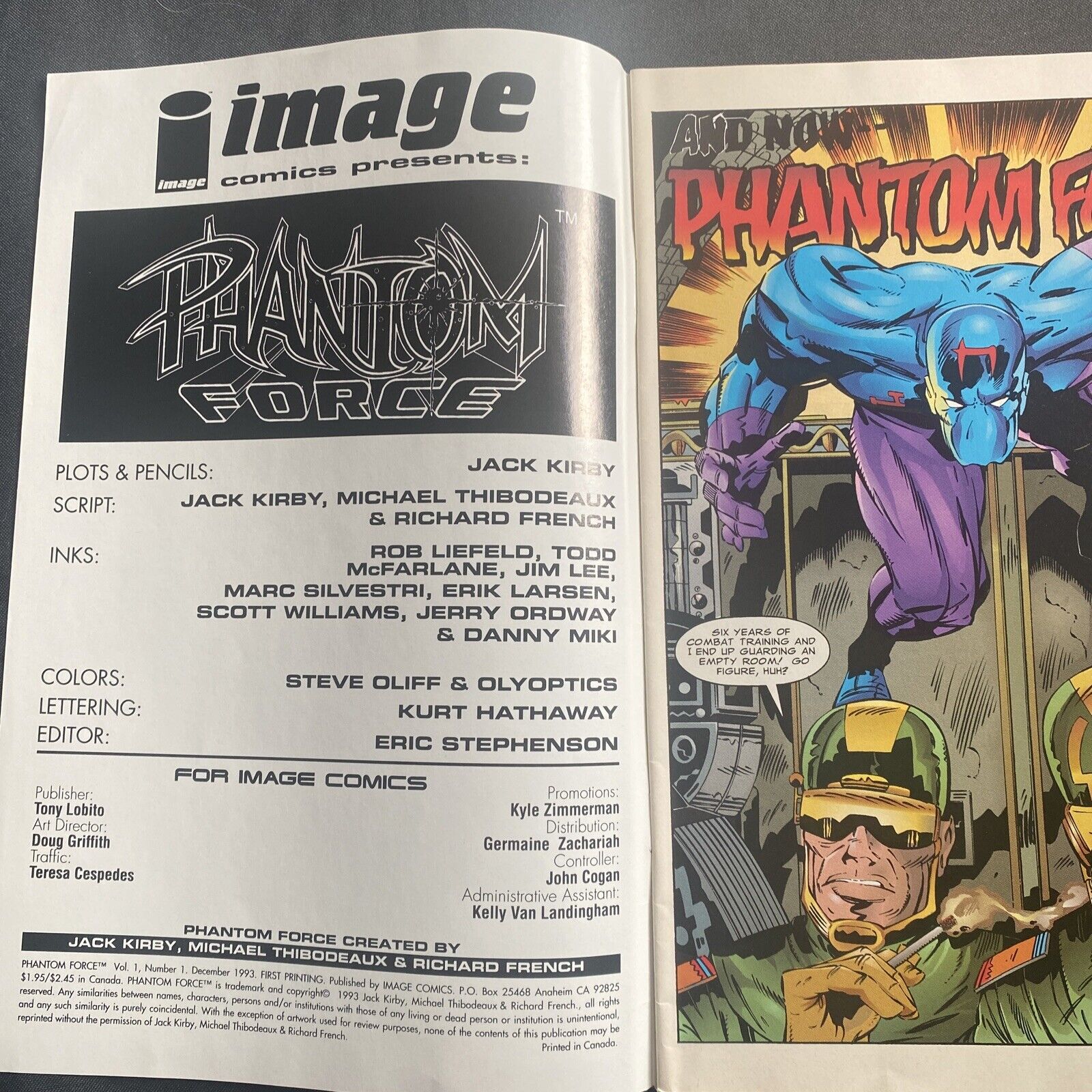 COMIC  - IMAGE Comics - PHANTOM ORCE Dec 1993  - (8762)