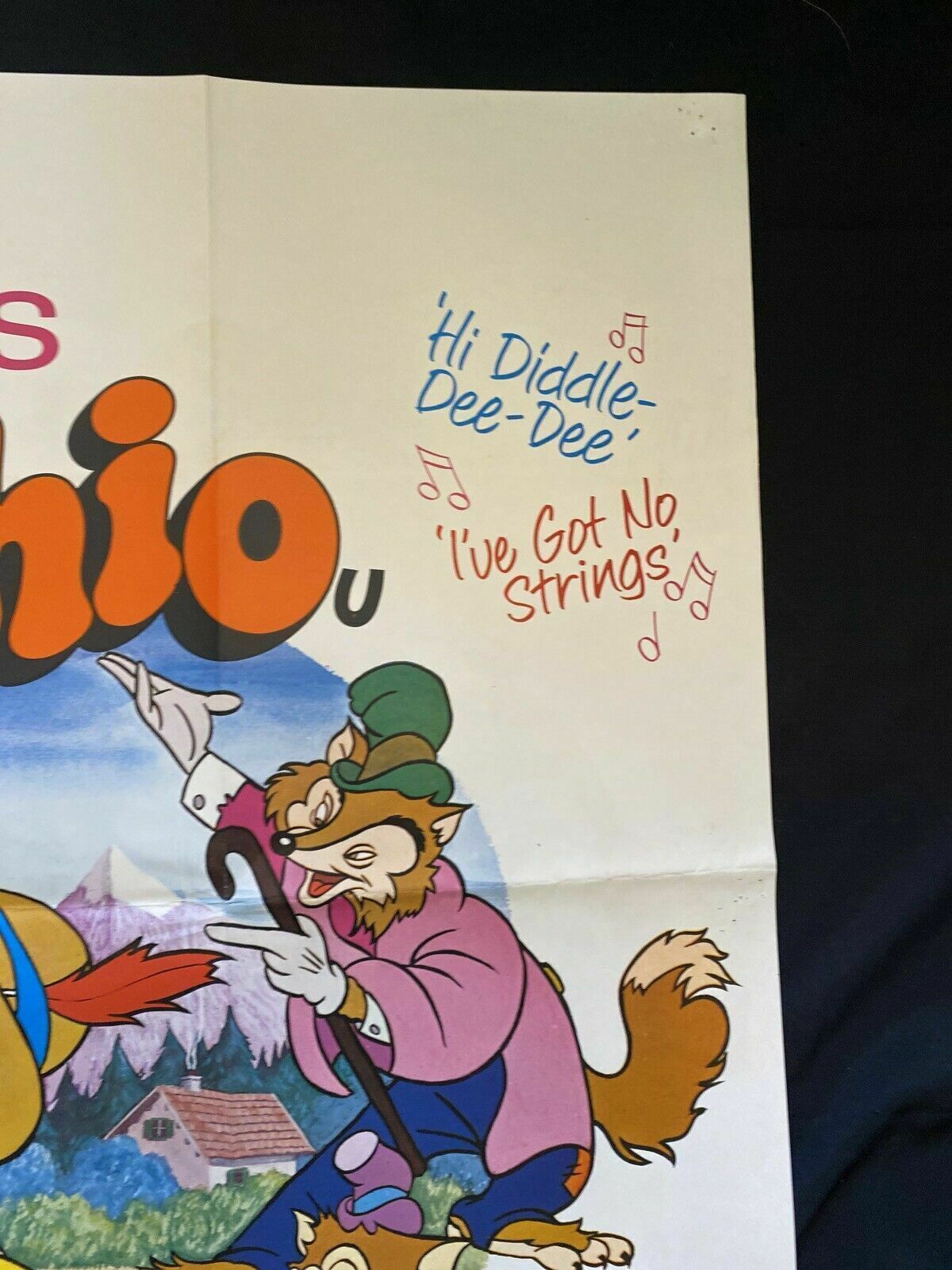ORIGINAL UK QUAD POSTER - Disney's Pinocchio (1978 re-release) - (6566)