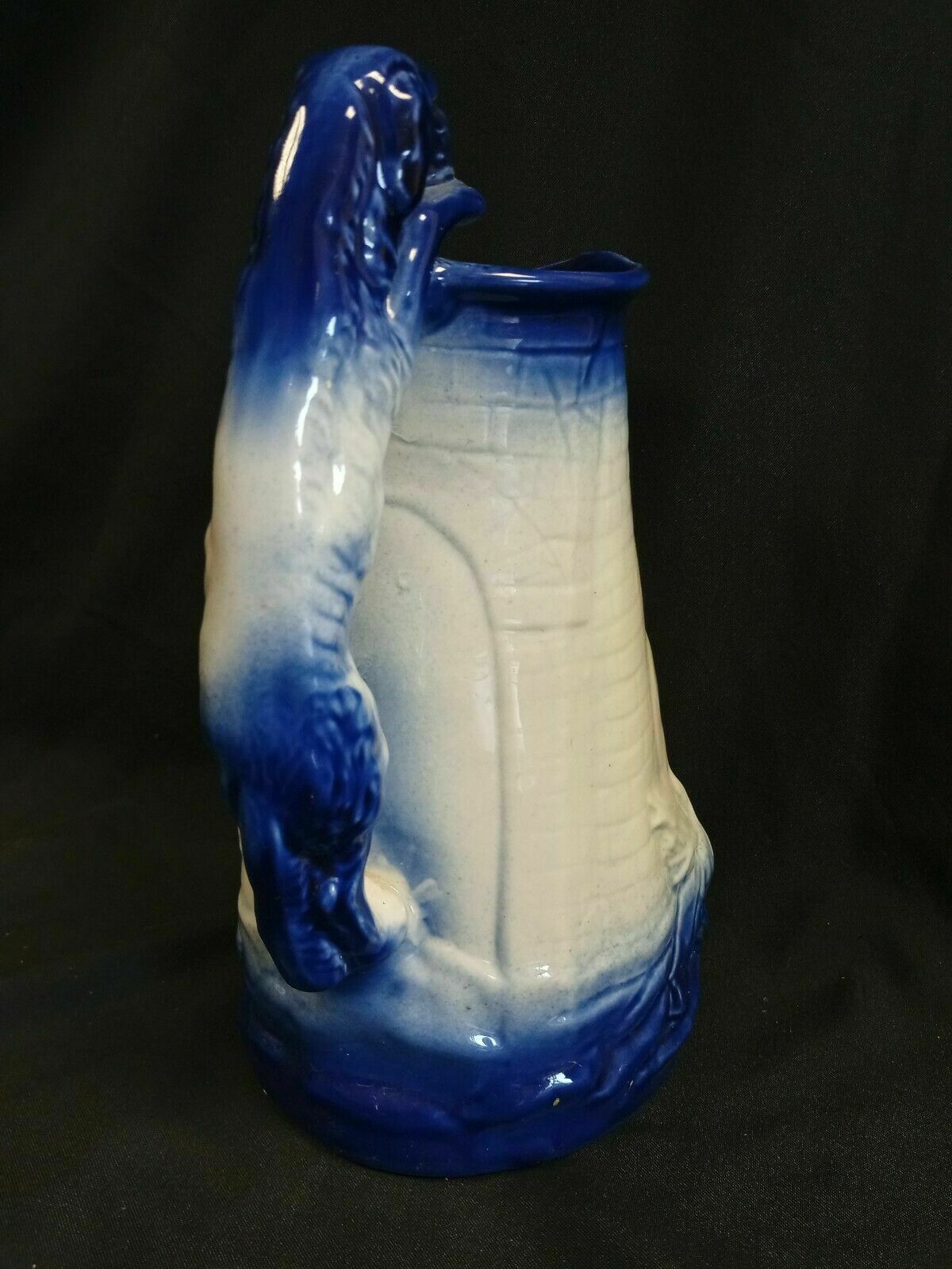Burleigh Ironstone Staffordshire England 10" Maiden & Dogs Pitcher (7967