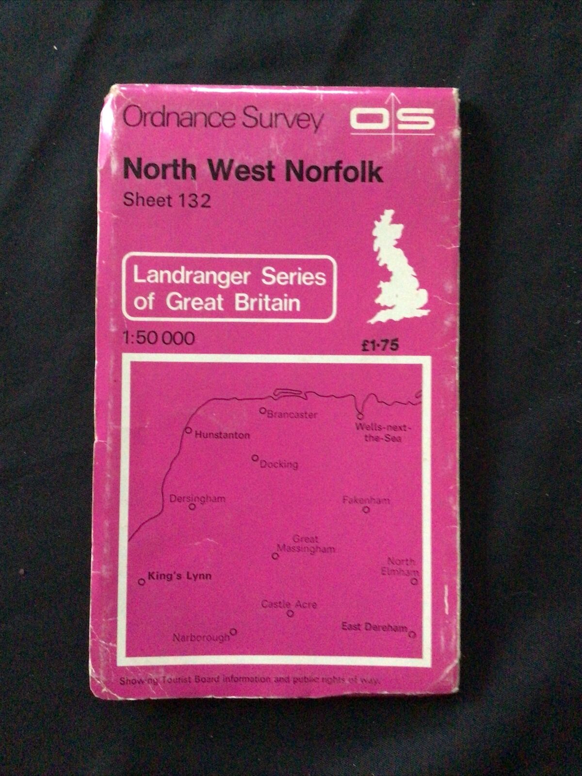 MAP - Ordnance Survey 1:50 2nd Series 1980 -North West Norfolk #132 (8669