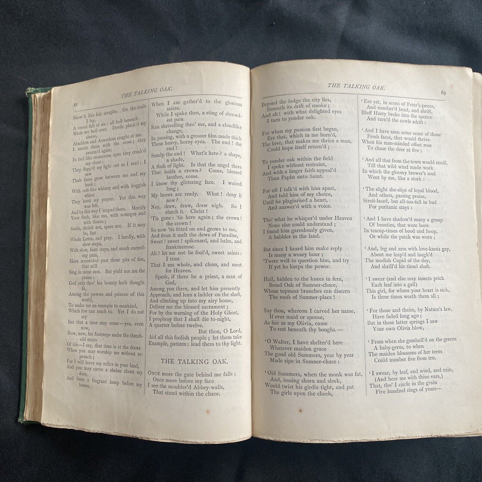 BOOK - The Works of Tennyson - Macmillan & Co 1884 print - (9672)