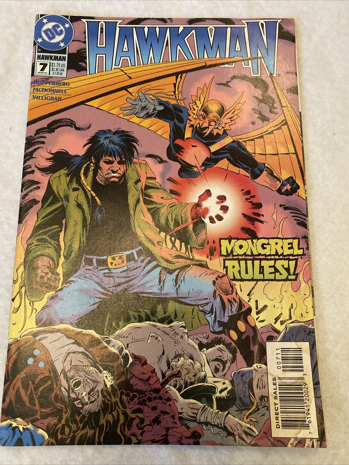 COMIC - DC Comics HAWKMAN Mongrel Rules! - Mar 1994  - New York - (8824)