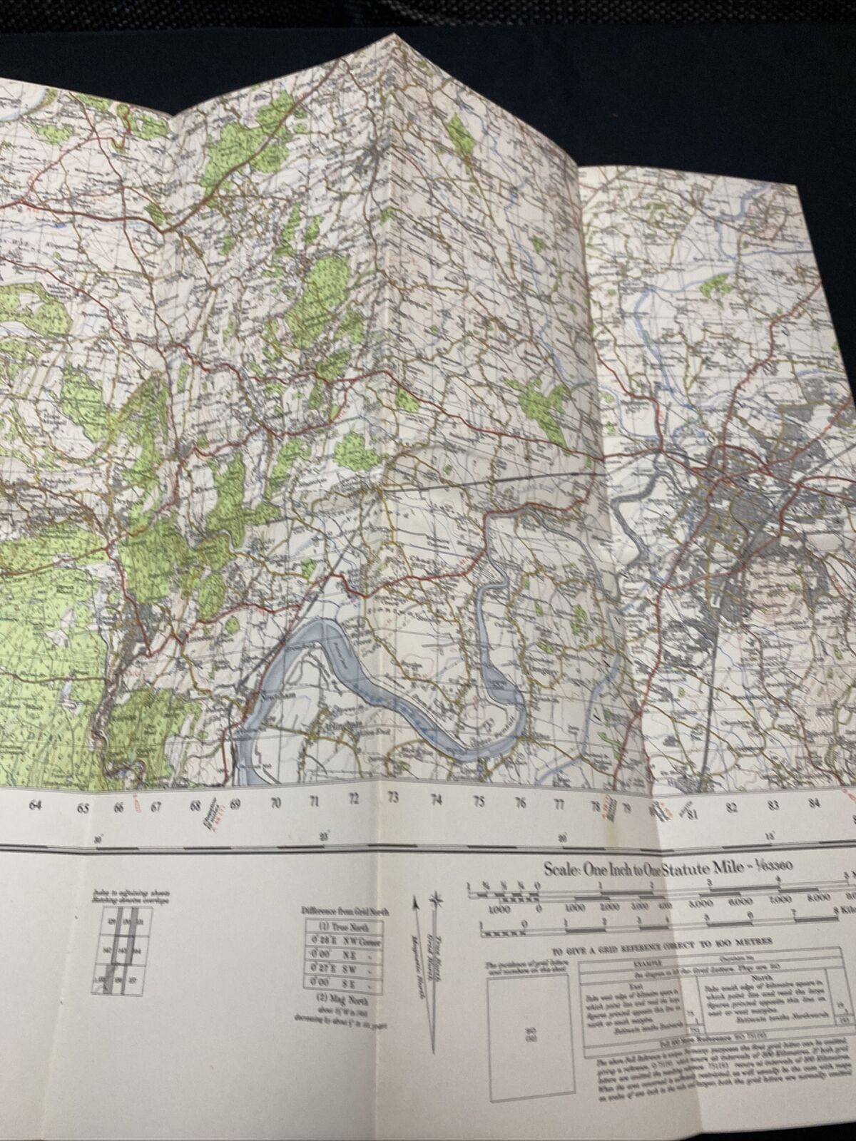 MAP - Ordnance Survey 1 inch 7th Series 1968 - Gloucester & Malvern #143 (8677