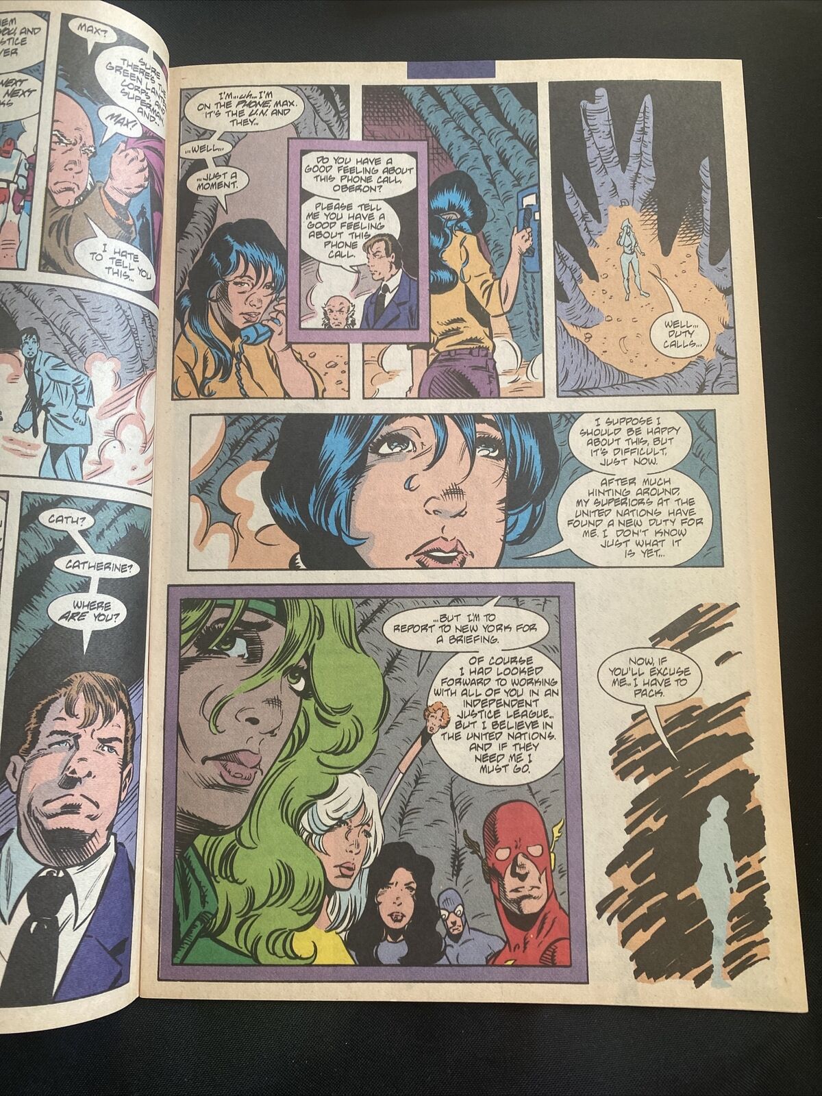 COMIC - DC Comics Justice League EUROPE -Mar 1992 - The End of an Era? - (8795)