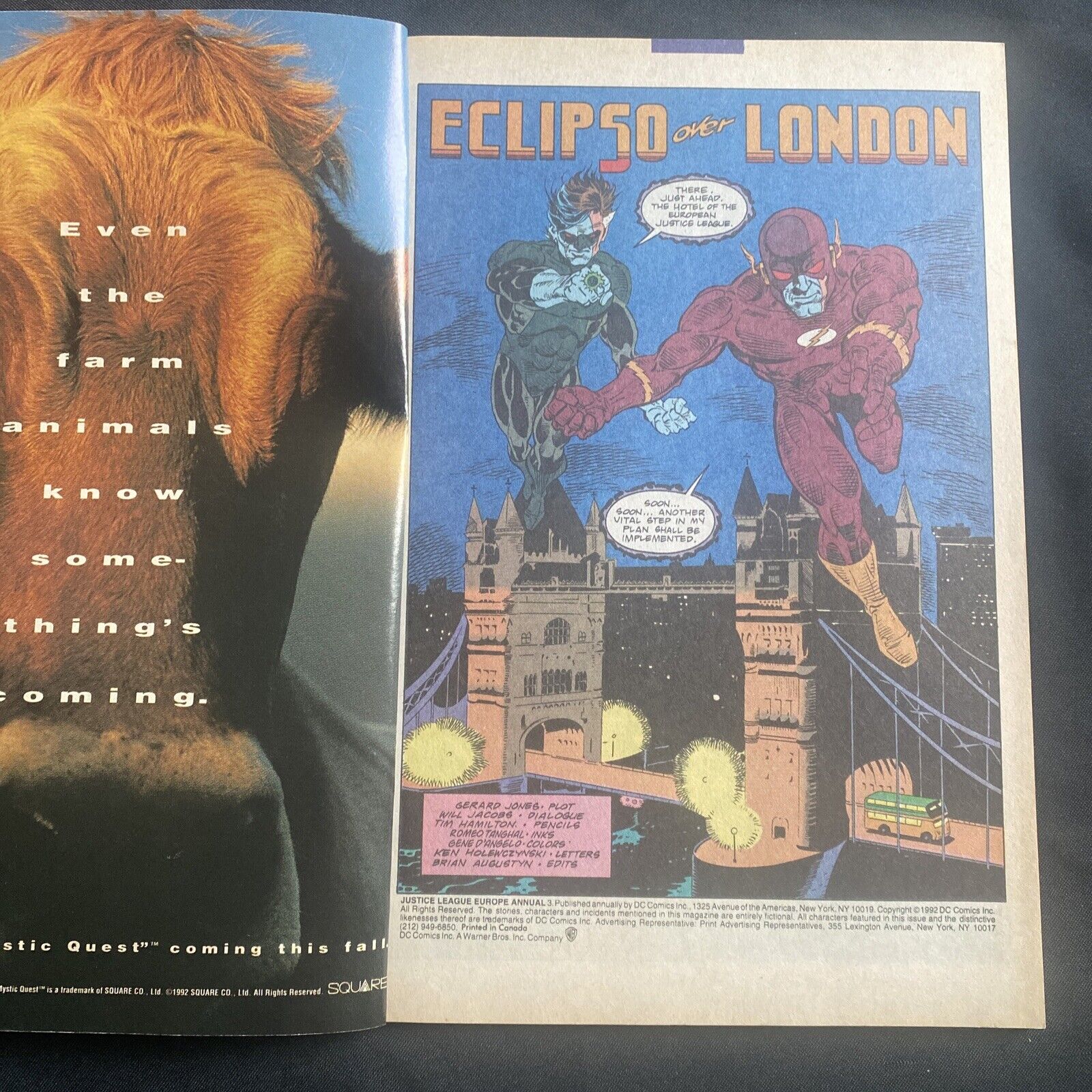 COMIC - DC Comics JUSTICE LEAGUE EUROPE The ANNUAL - ECLIPSO - 1992 - (8800)