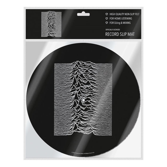 SLIPMAT Felt for Record Vinyl Players 12" - Joy Division Unknown Pleasures