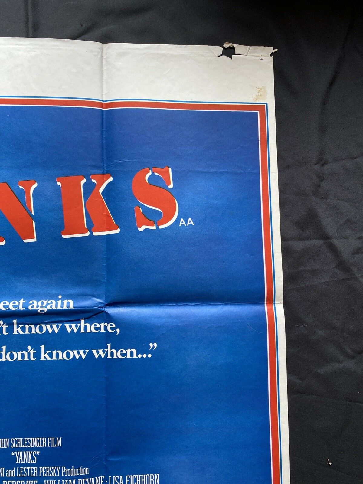 ORIGINAL UK QUAD POSTER - Yanks - 1979 - 30" x 40" - (6581)
