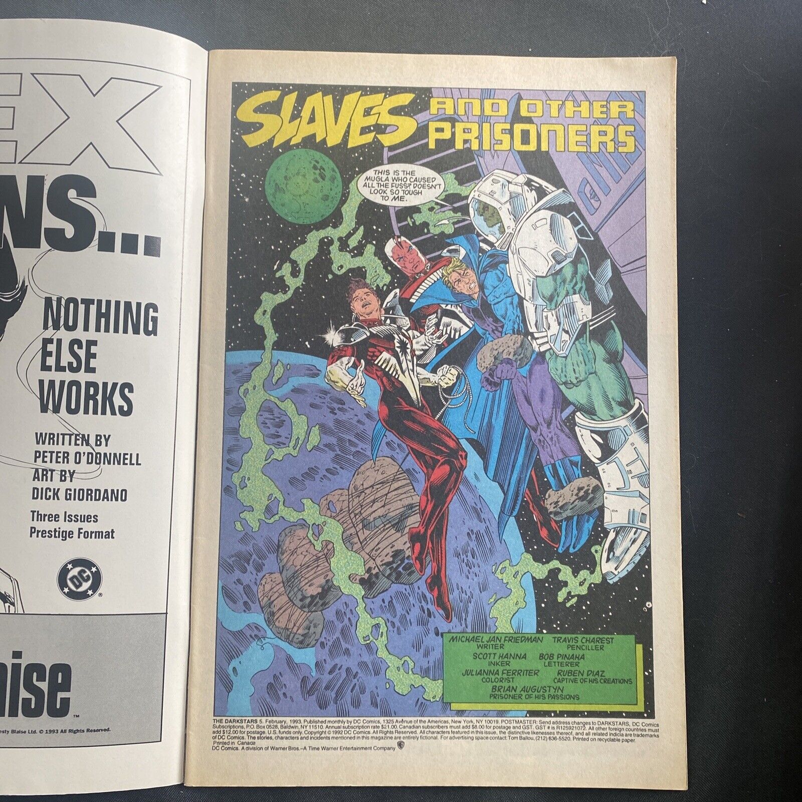 COMIC - DC Comics DARKSTARS Hawk War - Feb 1993 - New York - (8821)