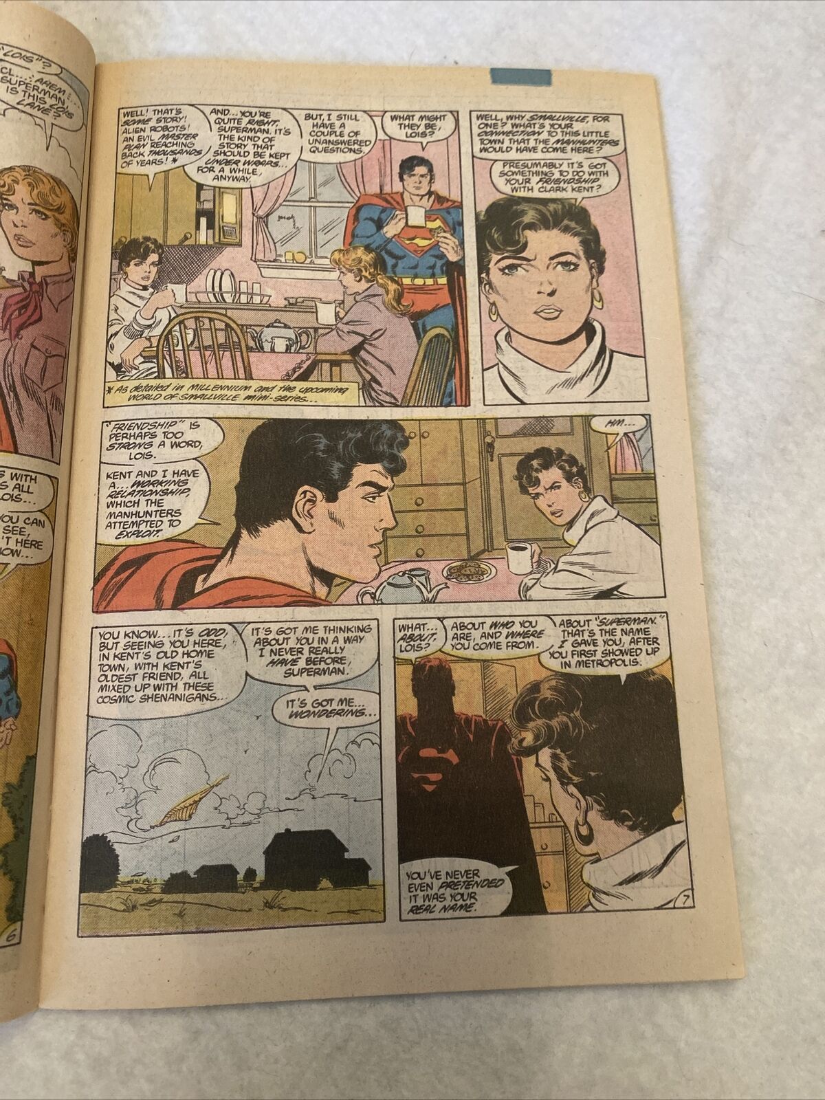 COMIC - DC Comics ACTION COMICS Lois Lane & Lana Lang Feb 1988 Superman  (8833