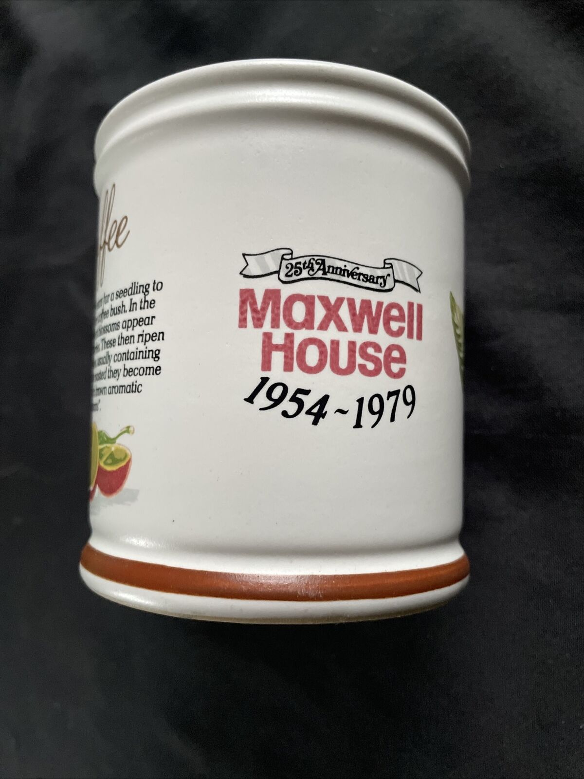 Denby Maxwell House 1954-1979 limited Edition 25th Anniversary Coffee Mug - 9398