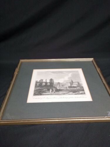 J Spottiswoode R Scott St Magnus & Ruins Bishops Palace Kirkwall engraving (7006