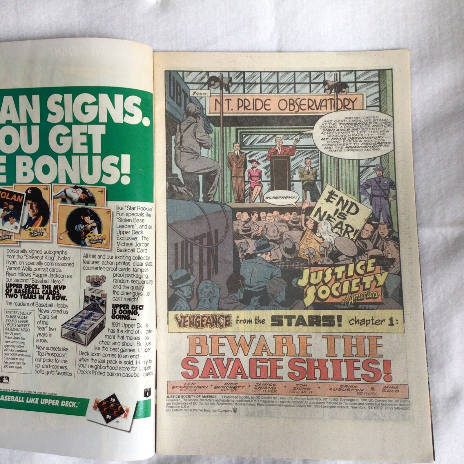 COMIC - DC Comics  JUSTICE SOCIETY   FLASH - Apr 1991 - New York (8892)