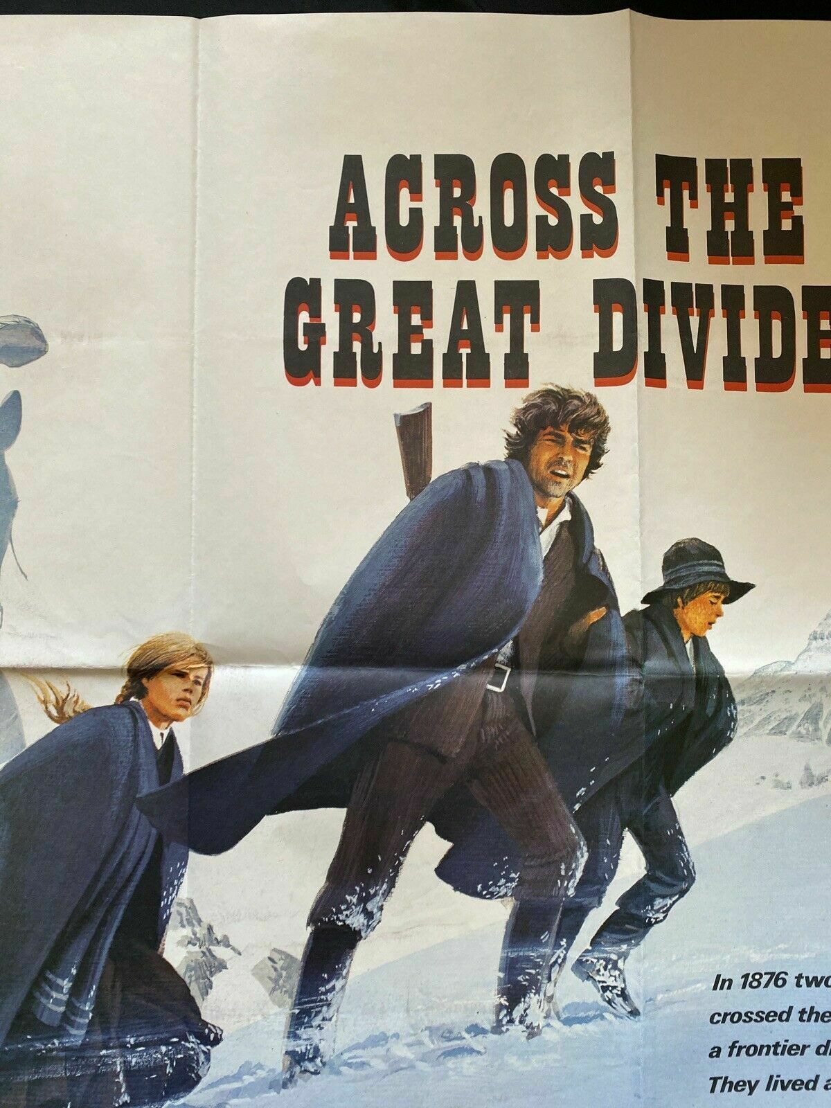 ORIGINAL UK QUAD POSTER - Across the Great Divide - 1976 - 30" x 40" - (6564)