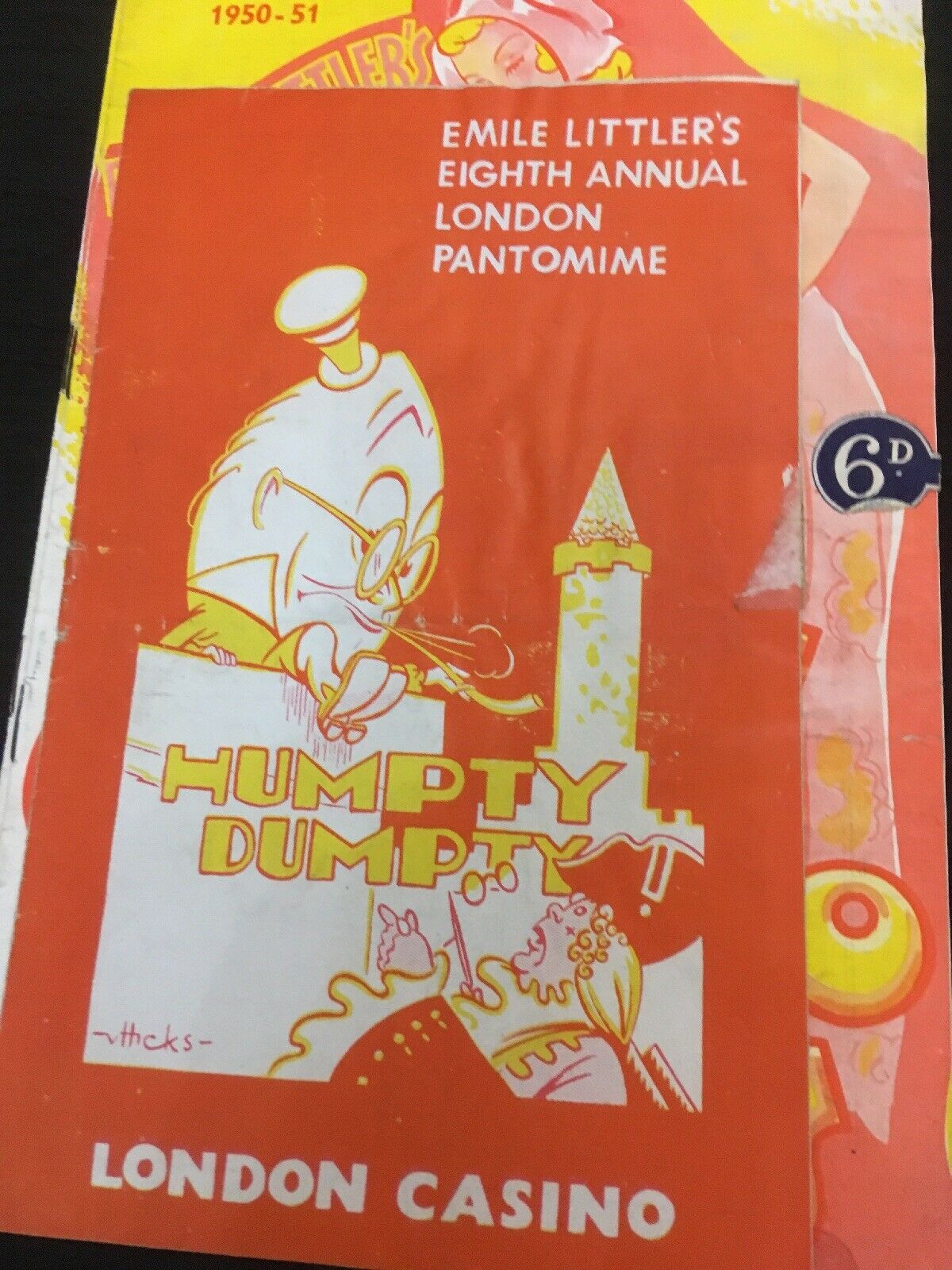 Empire Pool Empress Hall London Casino Gracie Fields Programmes 1950's x 7 - (2952)