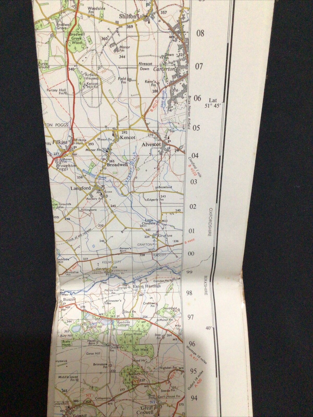 MAP - Ordnance Survey 1 inch 7th Series 1968 - Swindon #157 (8682)