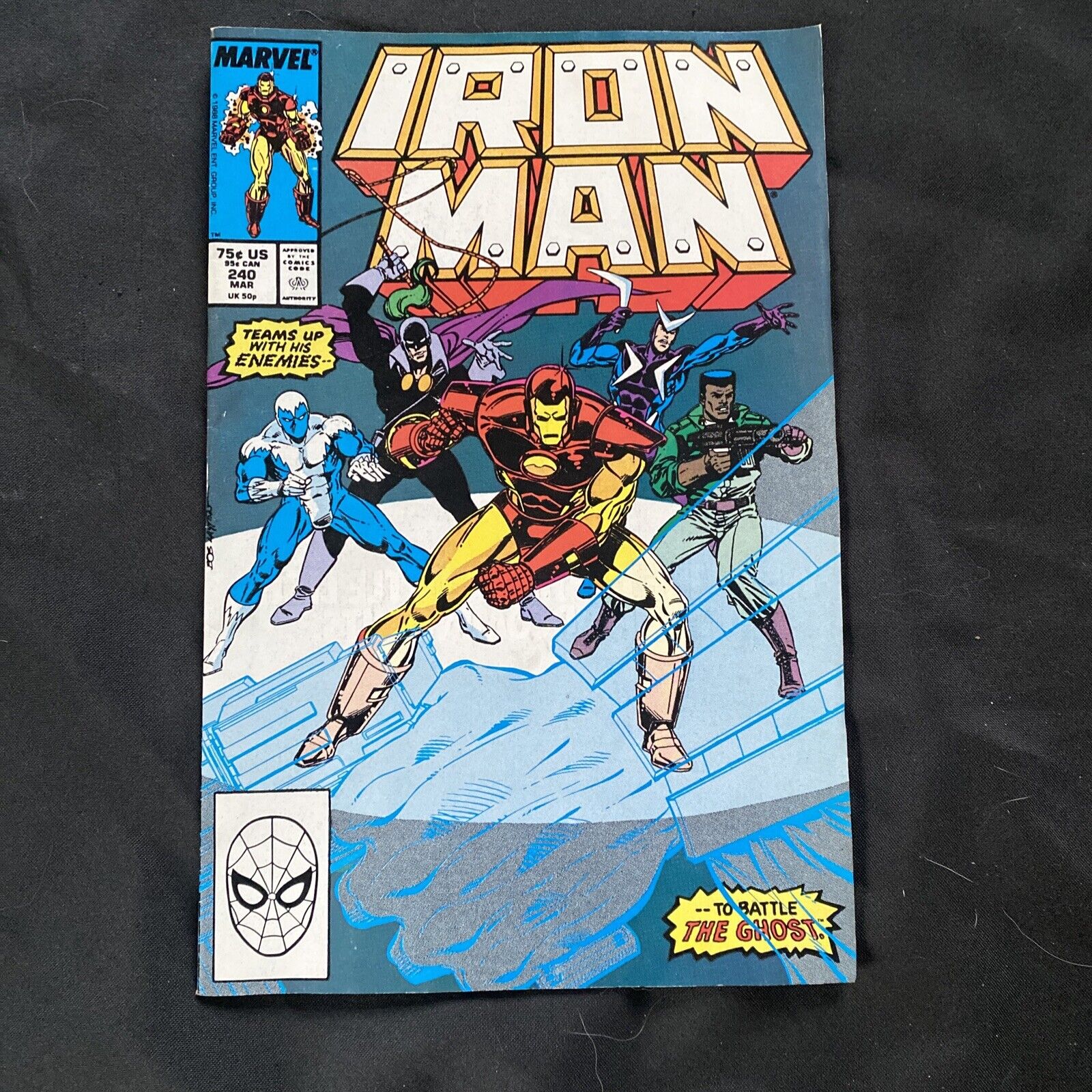 COMIC - Marvel IRON MAN Vol 1 #240 1989 Good Condition - 9367