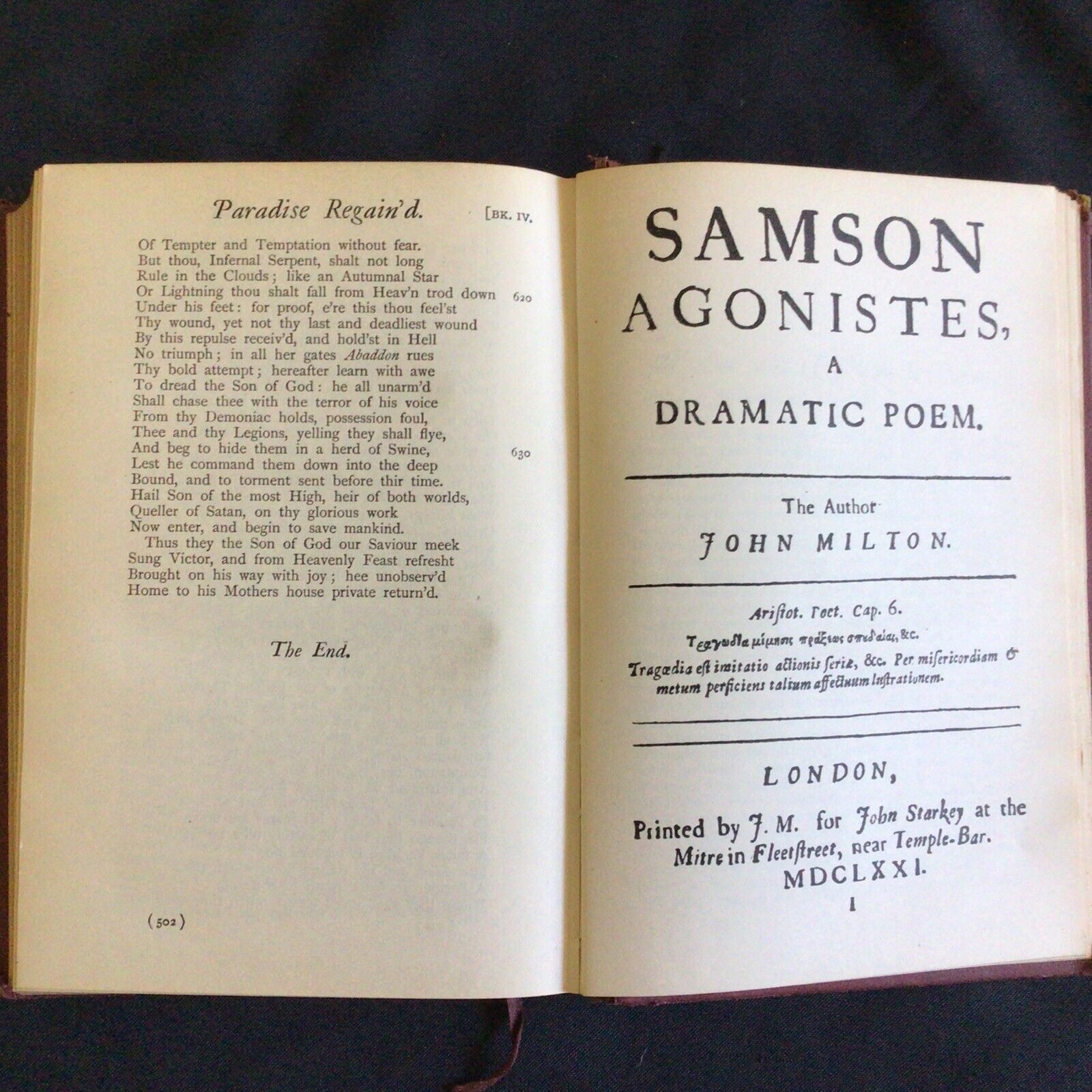 Rev. H. C Beeching - The Poetical Works of John Milton 1925 Book (9729)