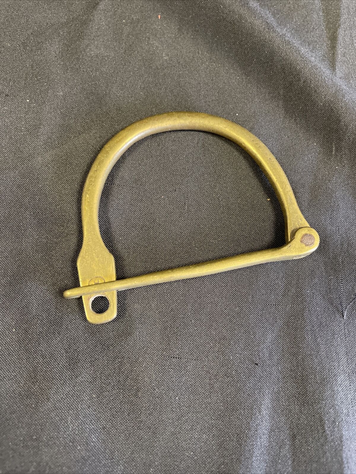 British Military WWII Kit Bag Lock 1942-45 Solid Brass excellent condition (8279