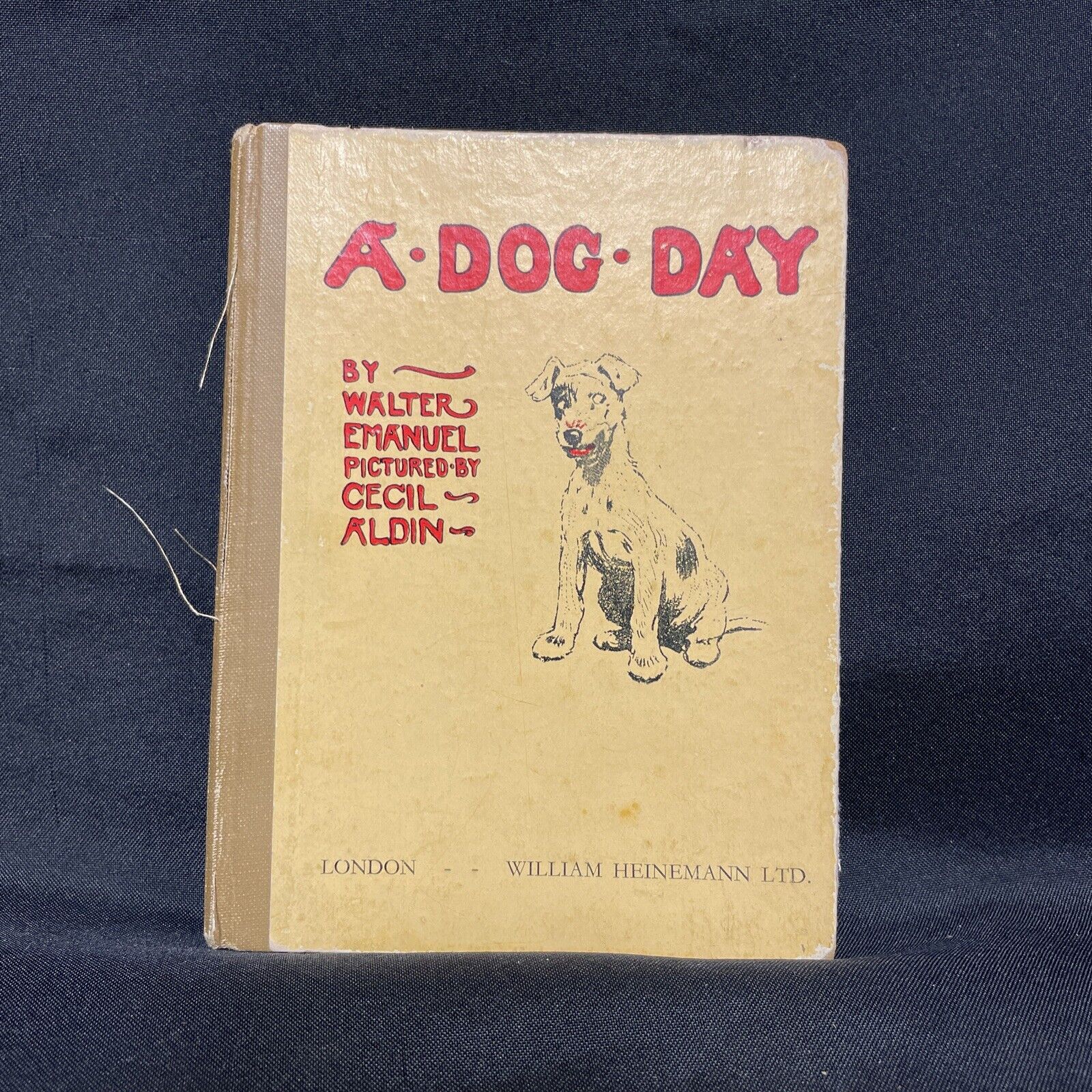BOOK - A DOG DAY by Walter Emanuel 1930 ed - (9257)