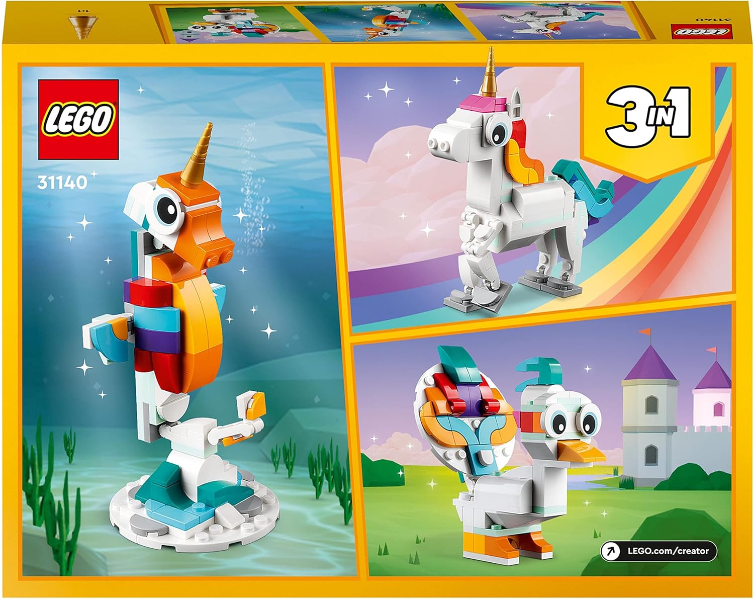 LEGO Creative 3 in 1 - Magical Unicorn - 31140