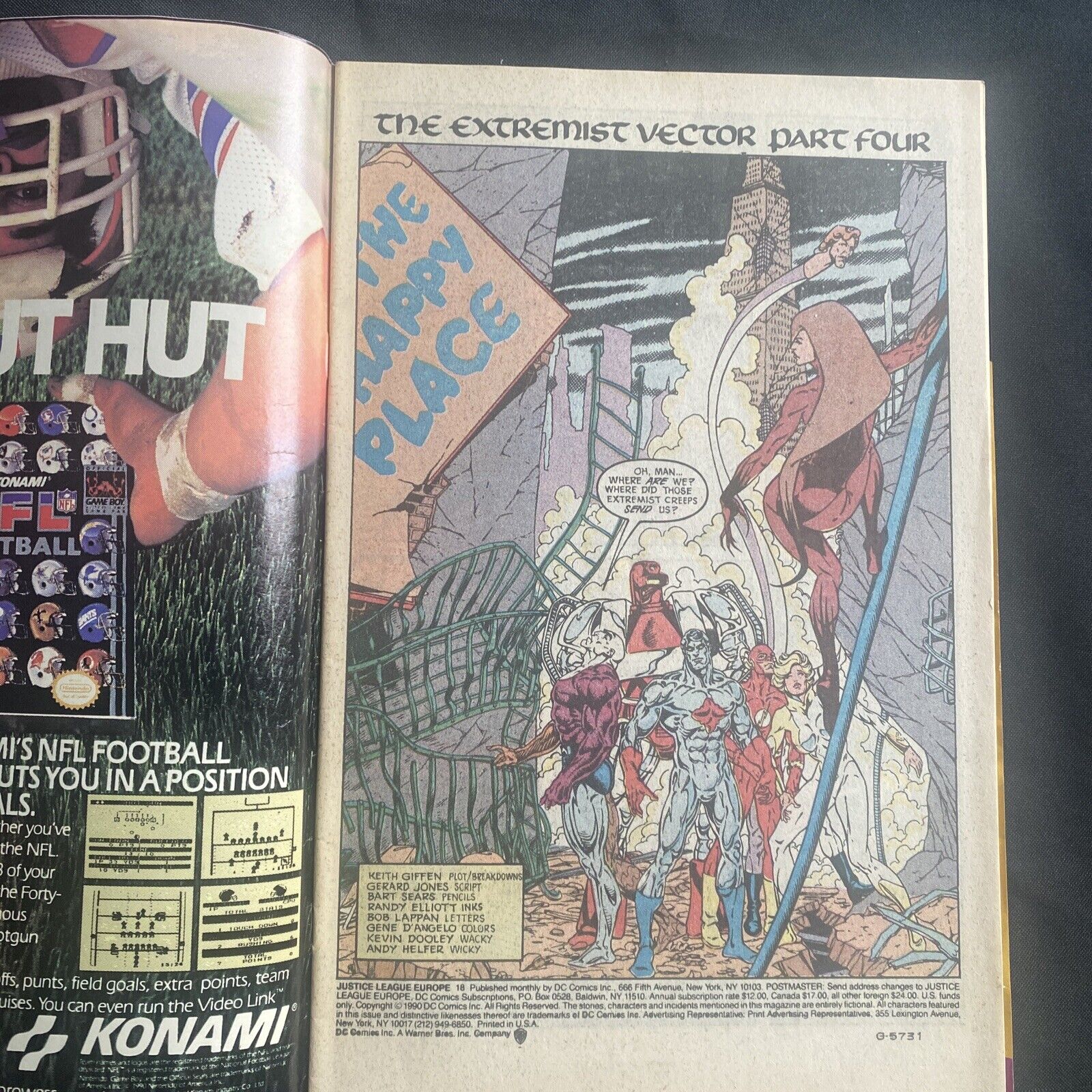 COMIC - DC Comics Justice League EUROPE - Sep 1990 - Extremist Vector - (8790)