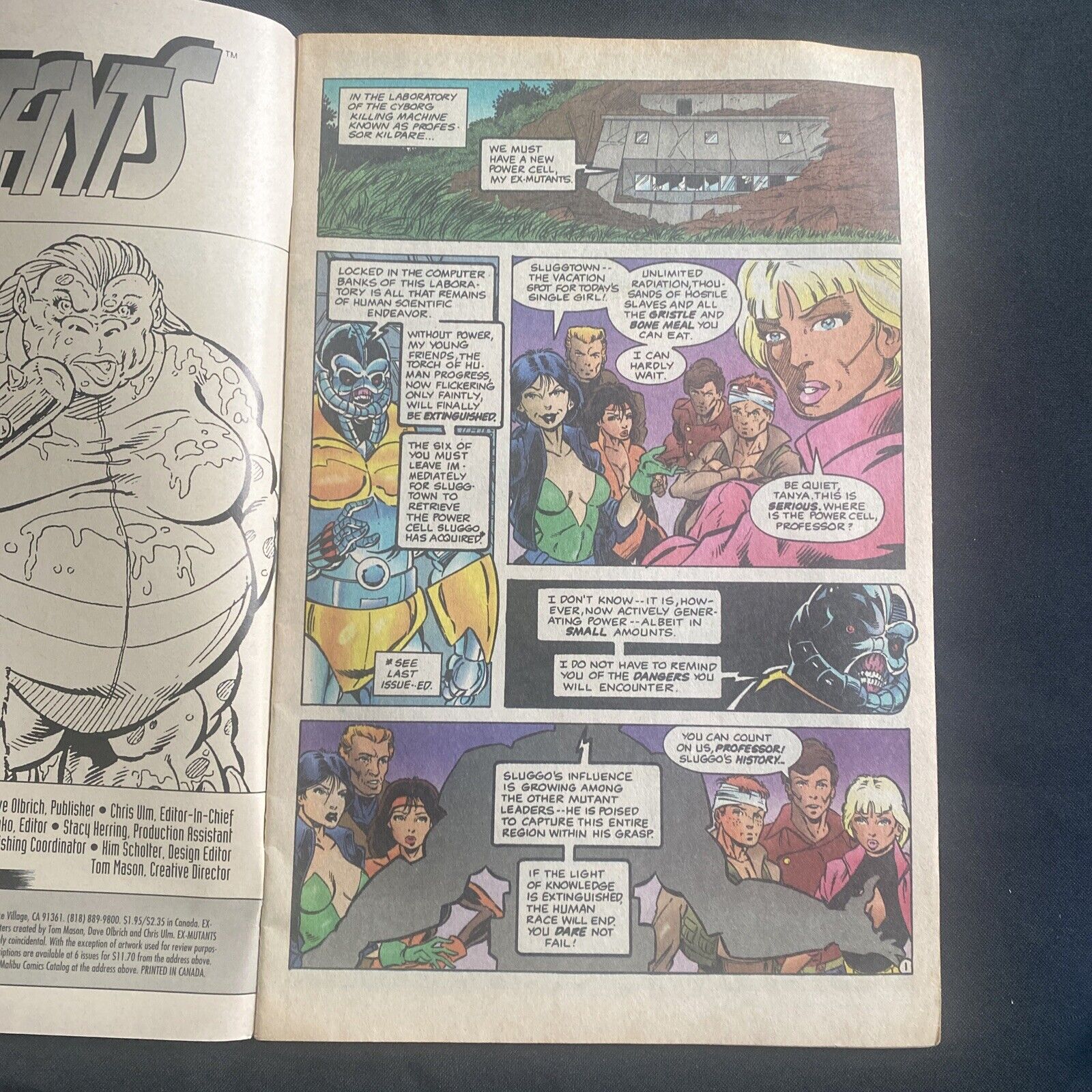 COMIC  - MALIBU Comics - Ex-MUTANTS - #2 - Dec 1992 - (8749)