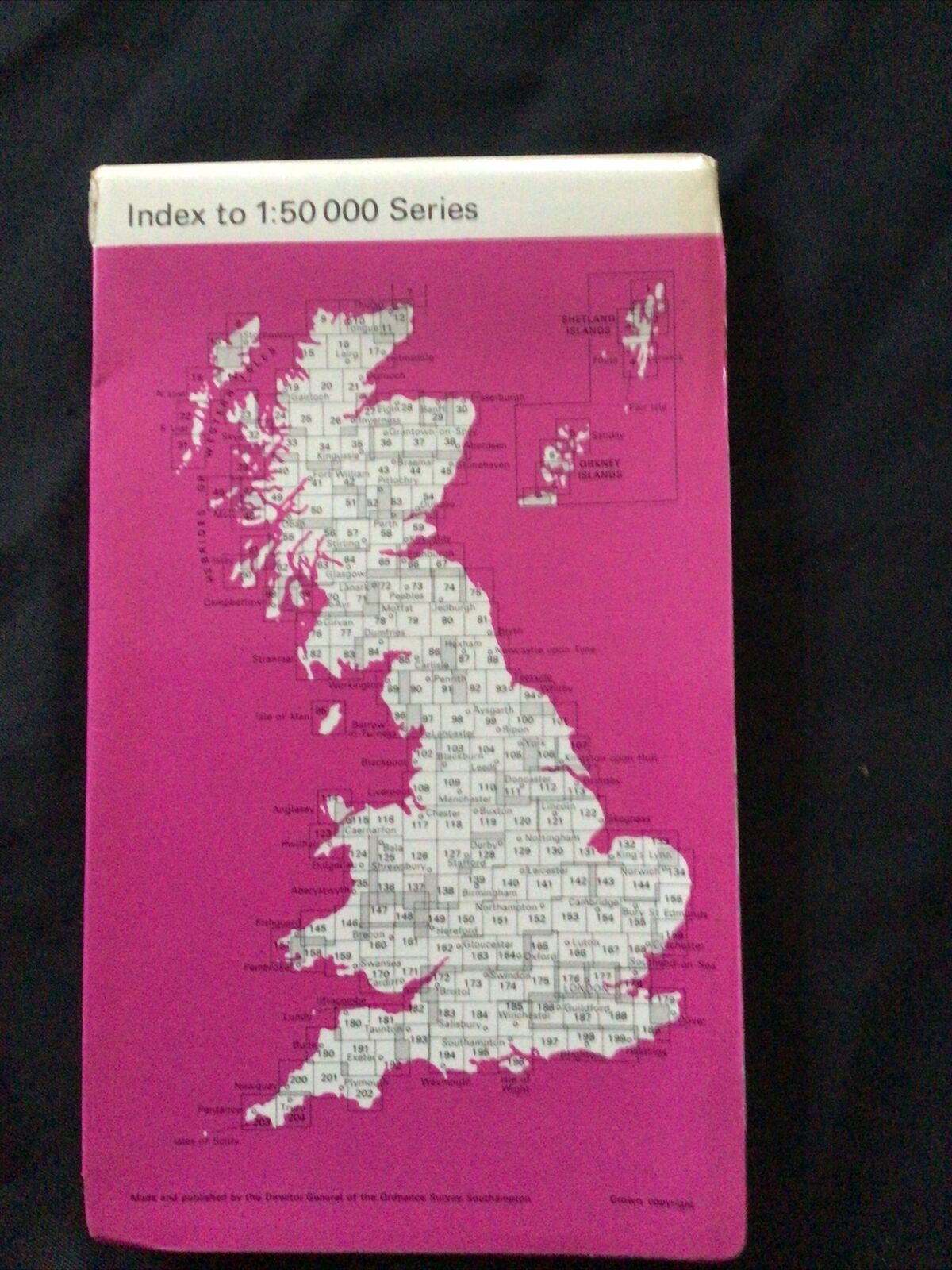 MAP - Ordnance Survey 1:50 1st Series 1974 -Presteigne & Hay-On-wye #148 (8710