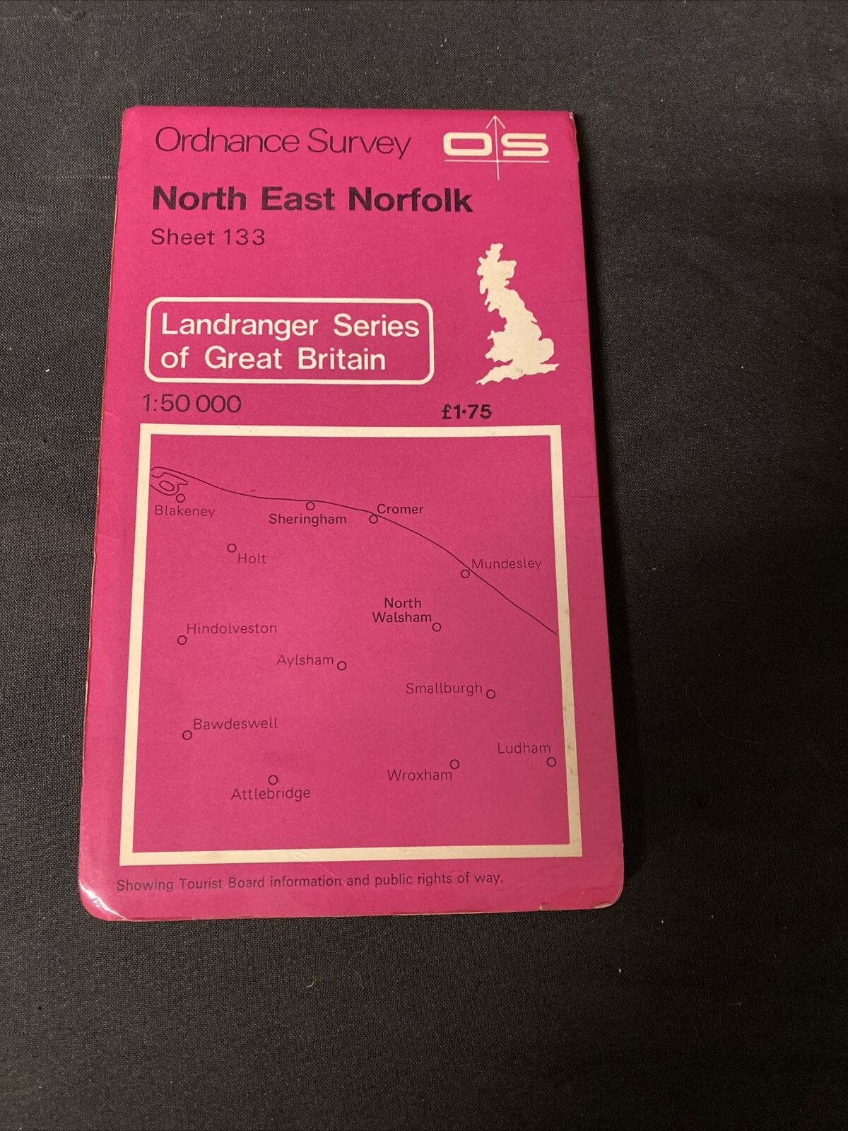 MAP - Ordnance Survey 1:50 2nd Series 1980 -North East Norfolk #133 (8714)