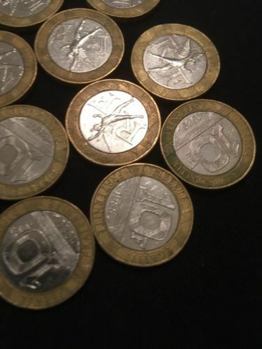 France 10 Francs Fraternite Coins - 8 x 1980's + 5 x 1990's (2755)