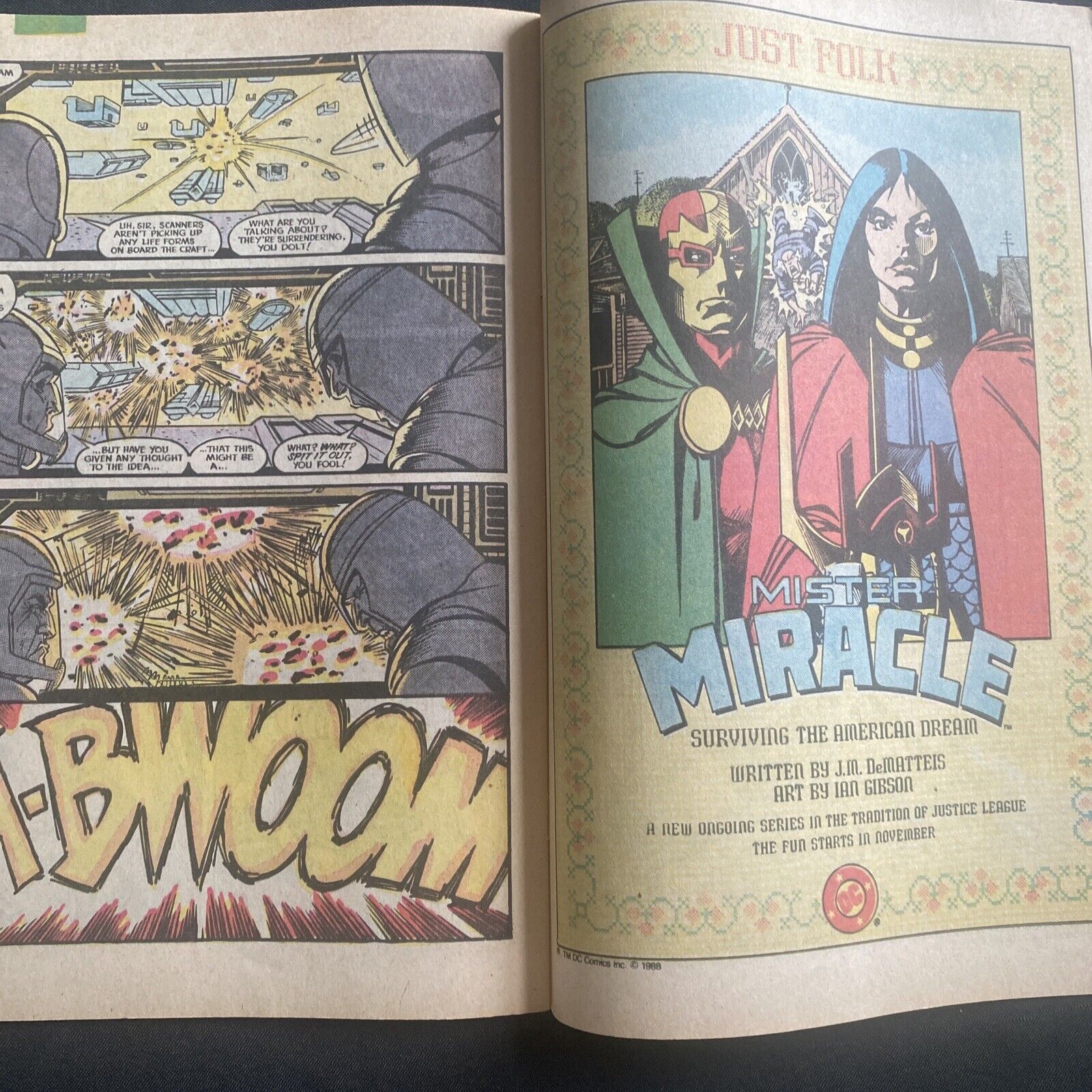 COMIC - DC Comics Justice League INTERNATIONAL - 1988 #22 - Oberon  (8801)