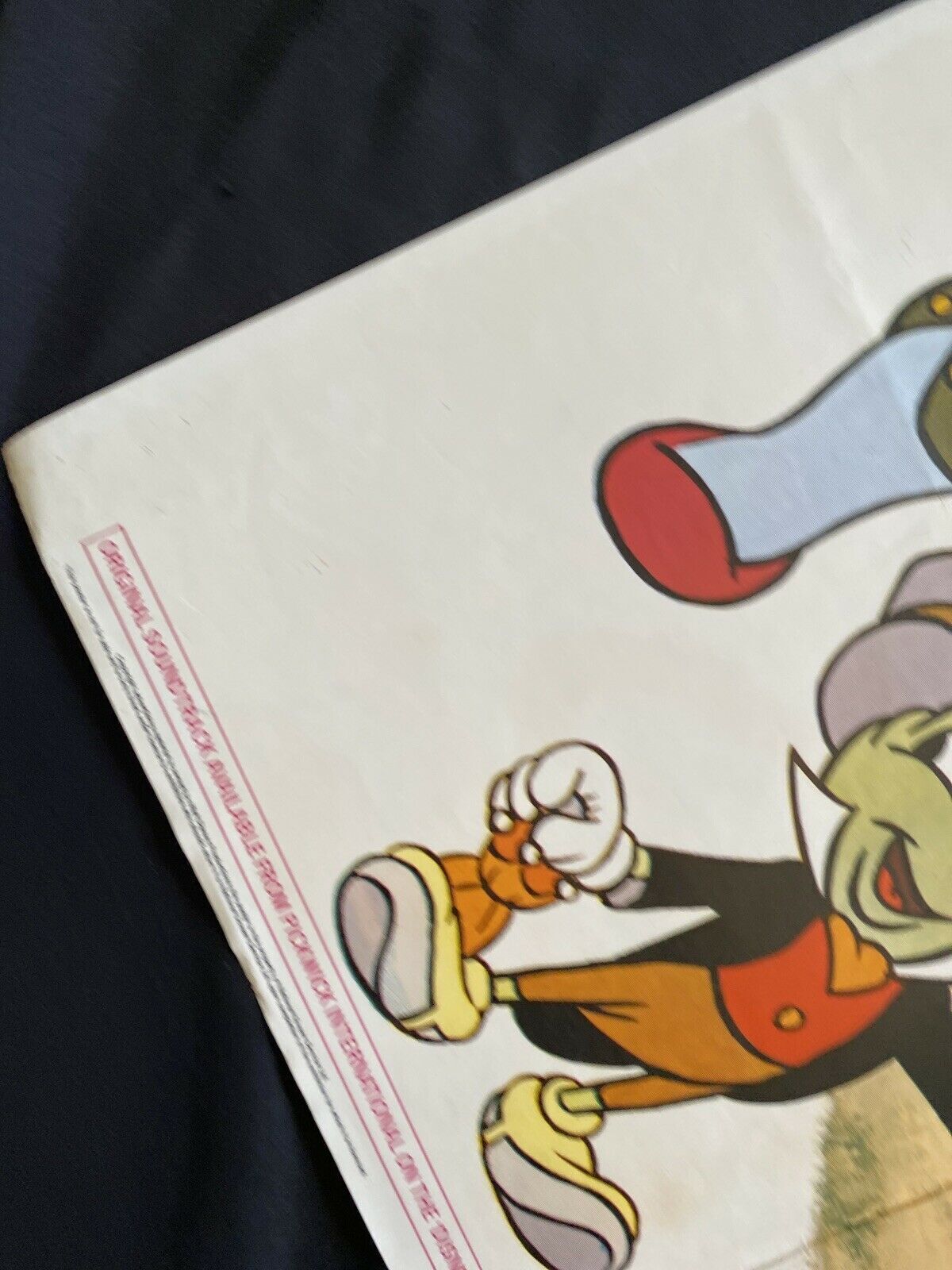 ORIGINAL UK QUAD POSTER - Disney's Pinocchio (1978 re-release) 30"x40" (6554)