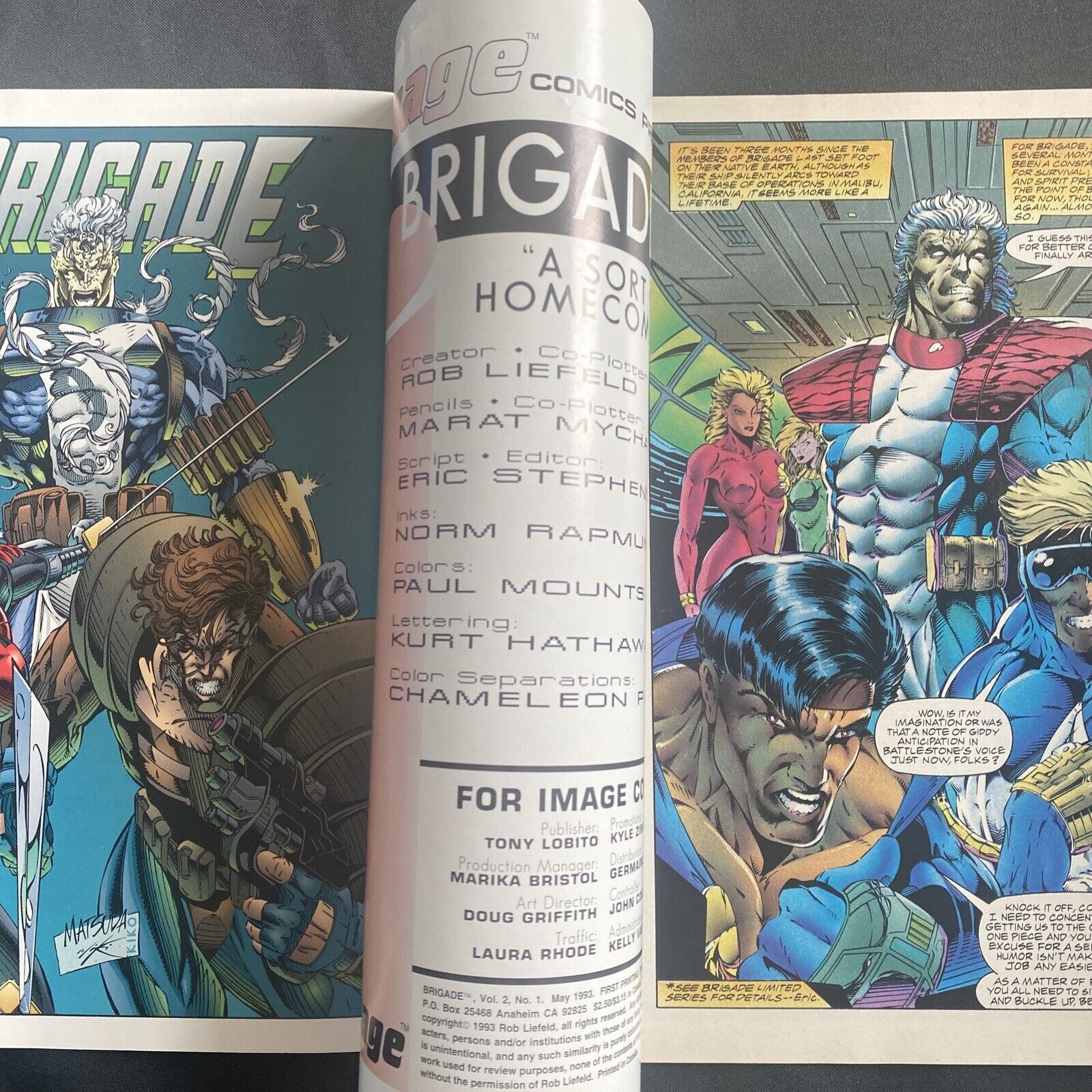 COMIC  - IMAGE Comics -BRIGADE Blood Brothers May 1993  - (8763)