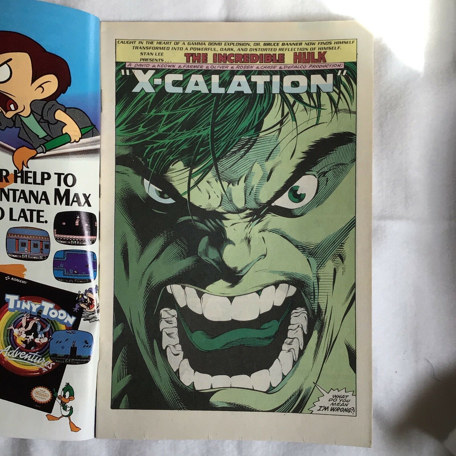 COMIC - MARVEL Comics THE INCREDIBLE HULK War & Pieces 30th Aniv. Mar 1992 (8906