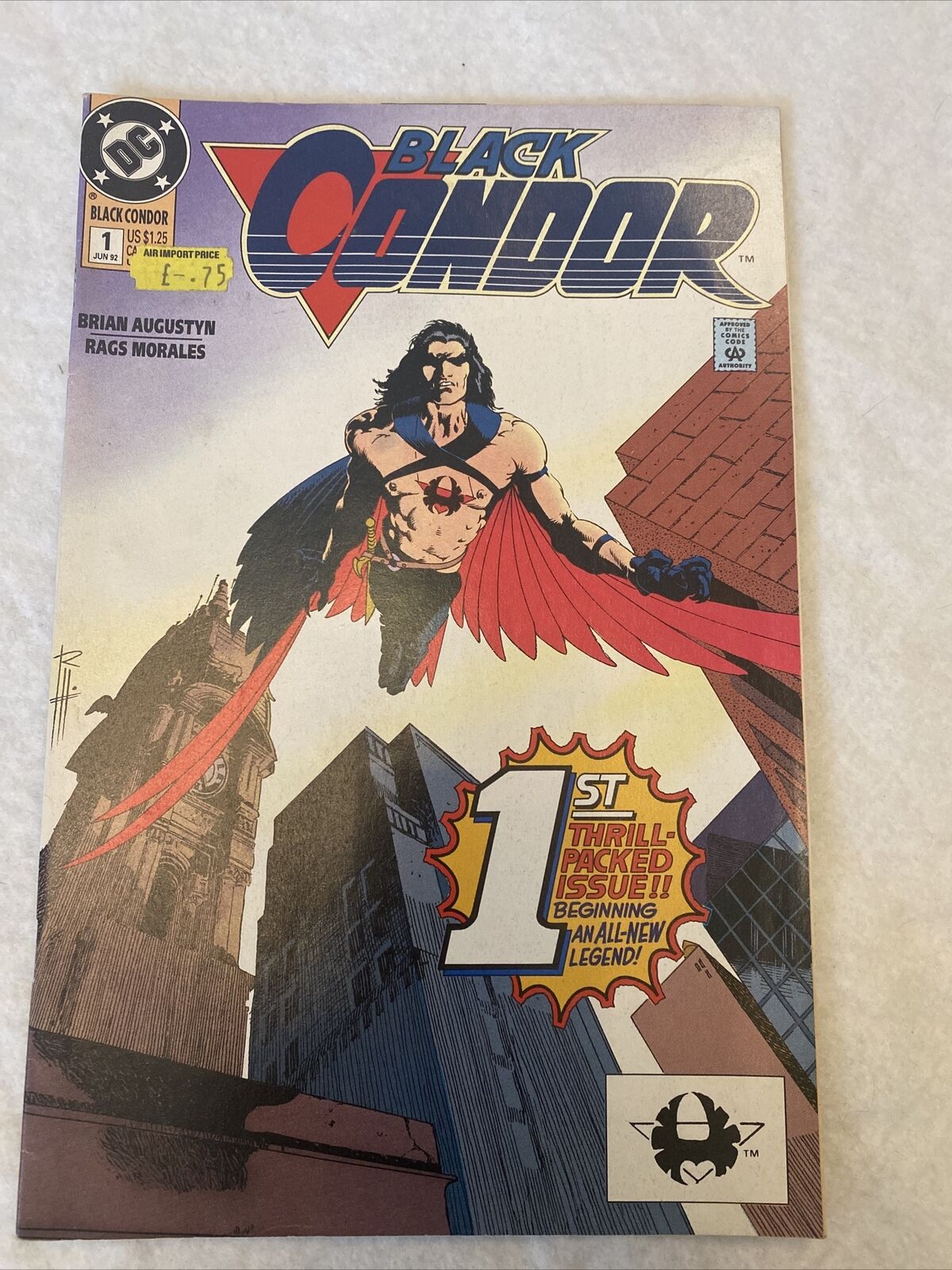 COMIC - DC Comics BLACK CONDOR  1st Issue  - Jun 1992 - New York - (8843)