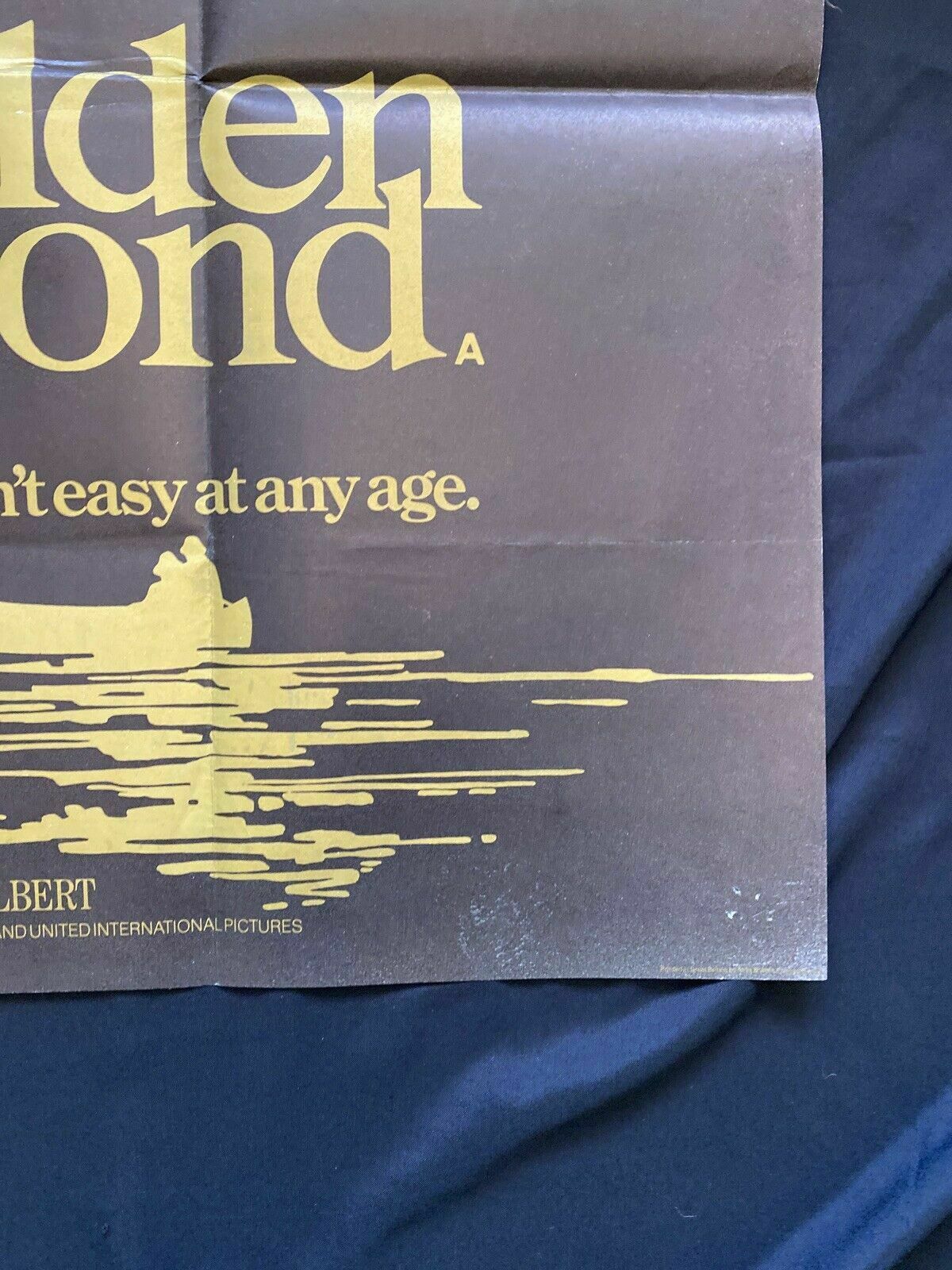 ORIGINAL UK QUAD POSTER - On Golden Pond - 1981 - 30" x 40" - (6556)