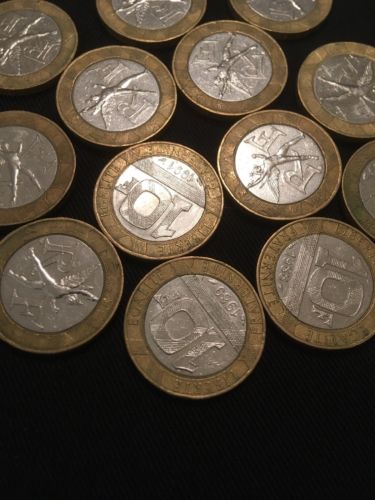 France 10 Francs Fraternite Coins - 8 x 1980's + 5 x 1990's (2755)