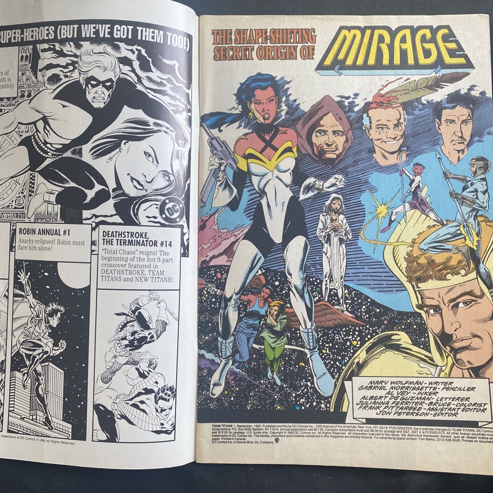 COMIC - DC Comics Tales of TEAM TITANS - Sep 1992 - Mirage - (8815)