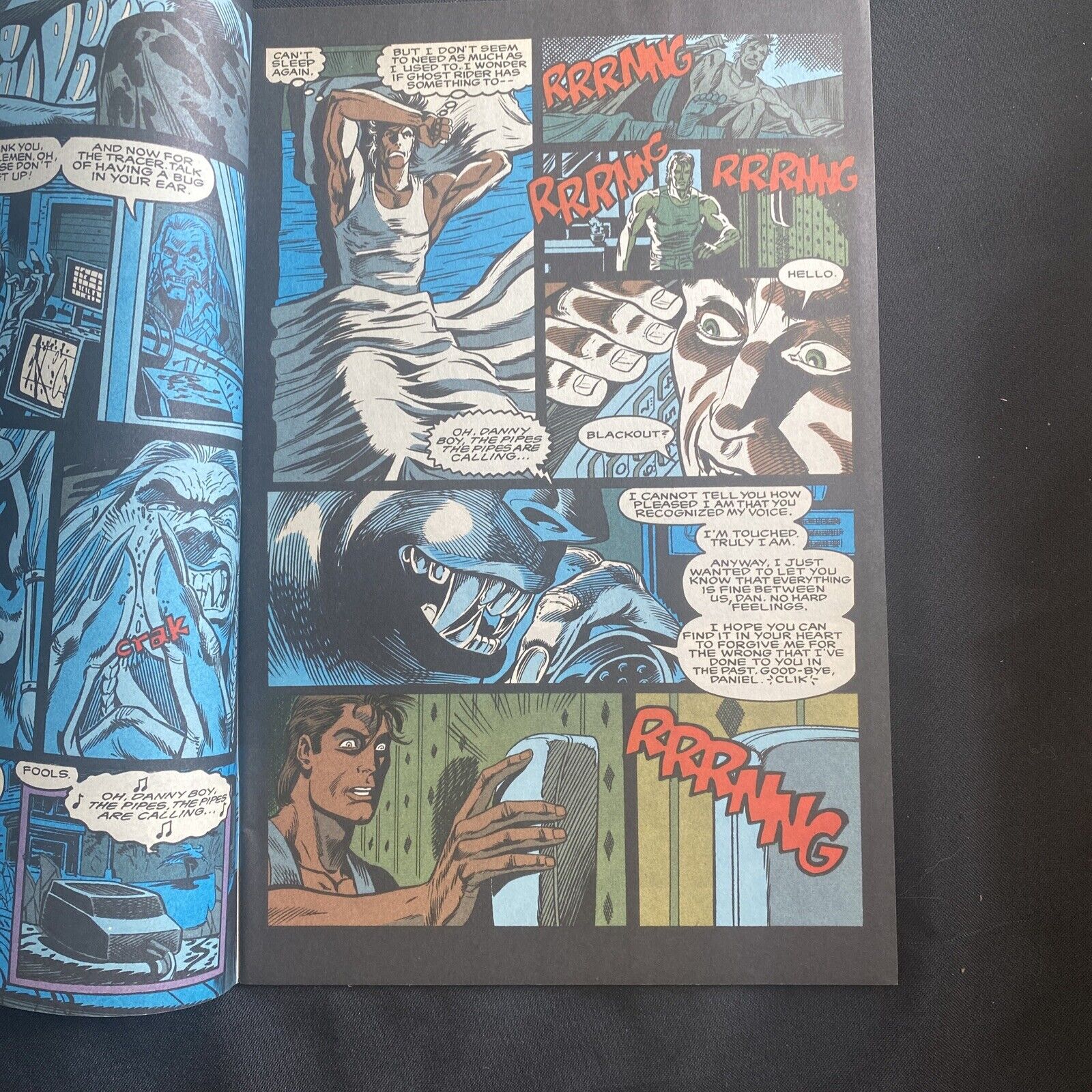 COMIC - MARVEL Comics GHOST RIDER Double size issue + pop up  May 1992 (8765