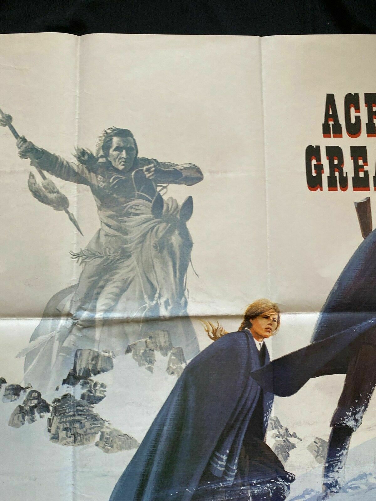 ORIGINAL UK QUAD POSTER - Across the Great Divide - 1976 - 30" x 40" - (6564)