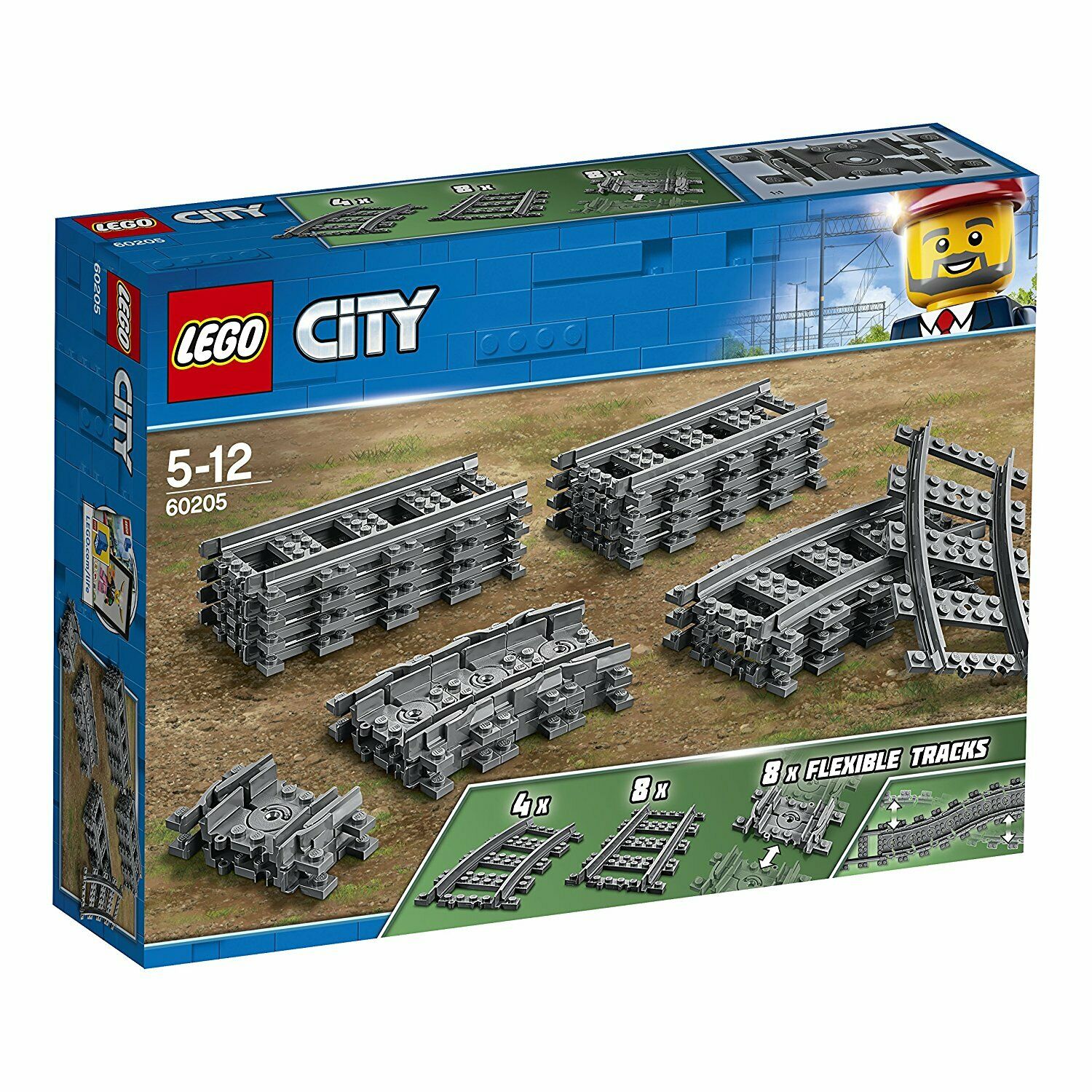 LEGO City - Train Tracks Straight and Curve - 60205