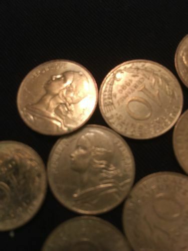 France 10 Centimes Coins Mariann - 15 x 1980's +  3 x 90's - (2751)