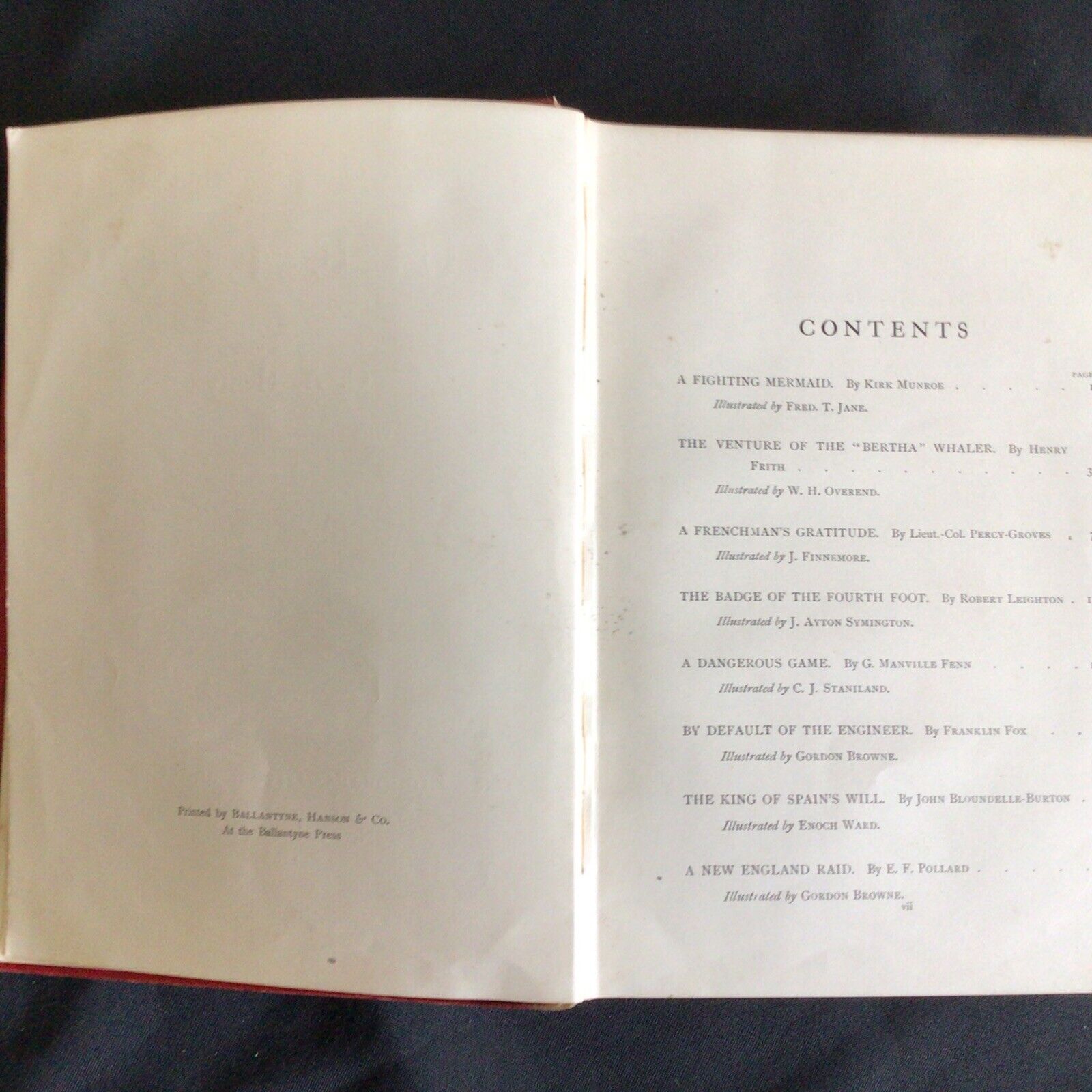 GA HENTY Yule Logs Longmans Christmas Annual book 1898 1st ed stories - (9712)
